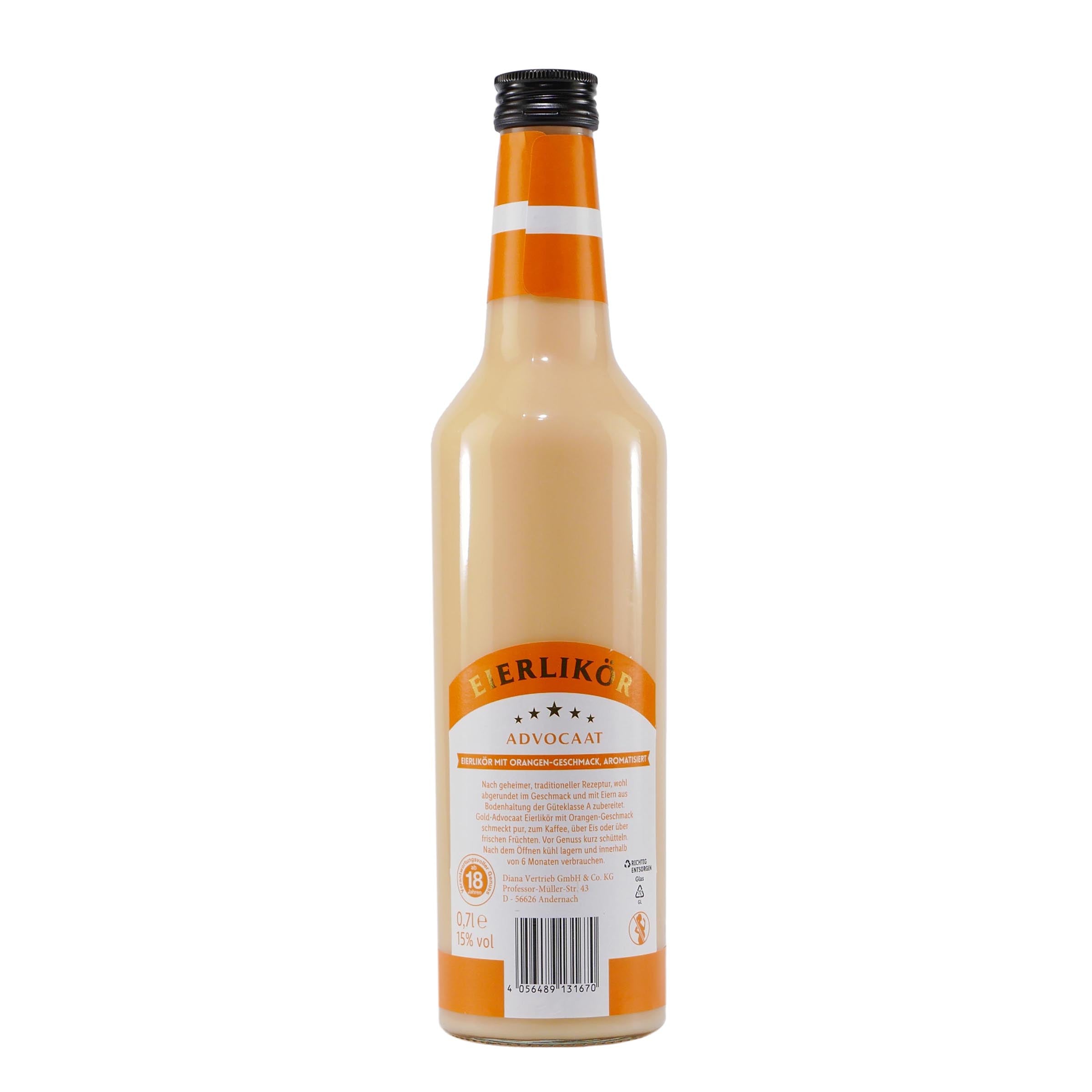 Diana Advocaat Eierlikör Orange