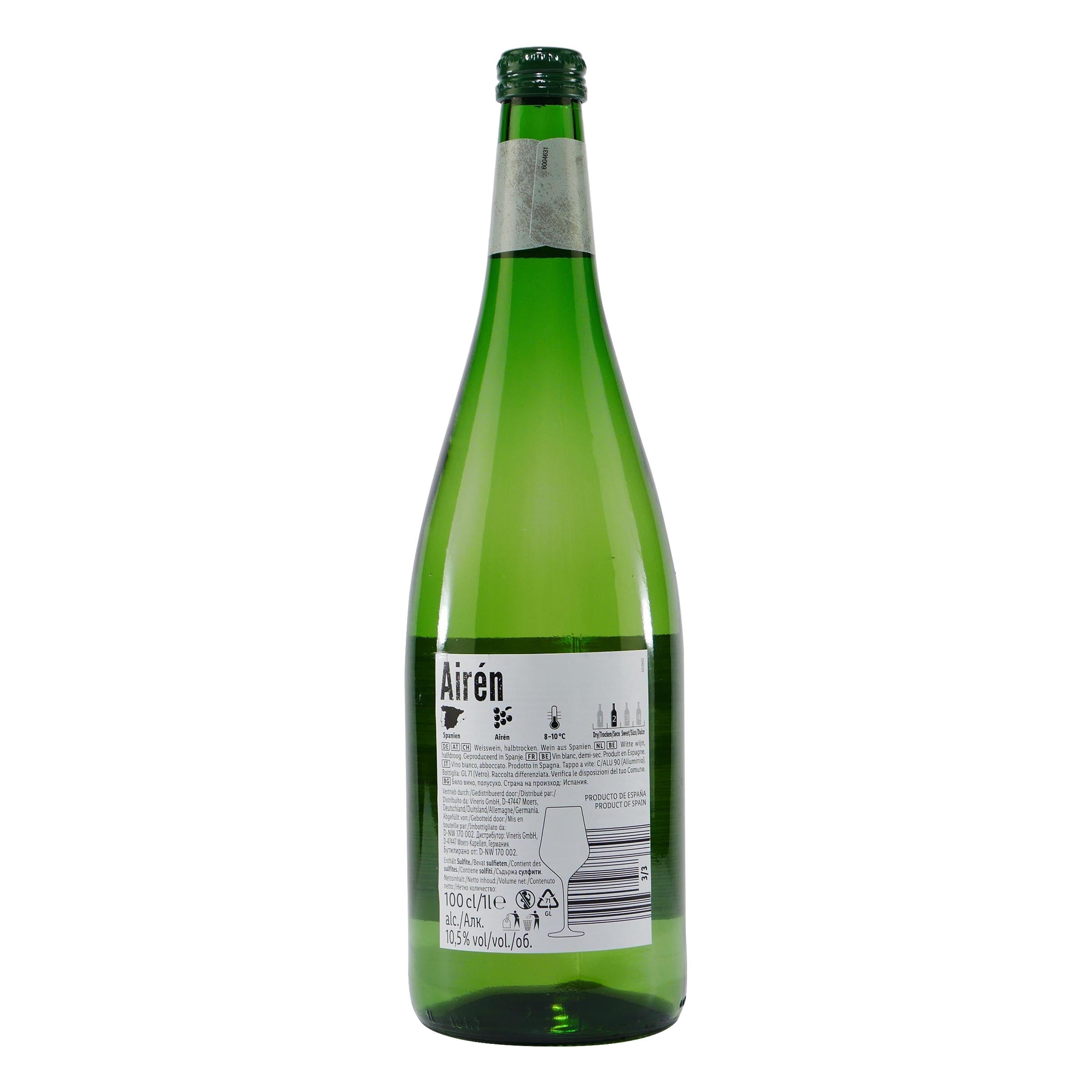 Airén Weißwein -halbtrocken- (6 x 1,0L)