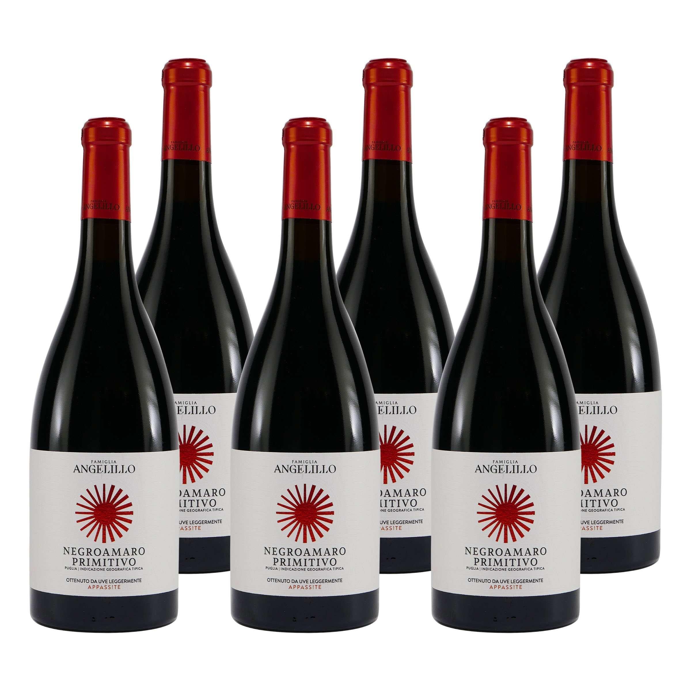 Angelillo Negroamaro Primitivo -halbtrocken- (6 x 0,75L)