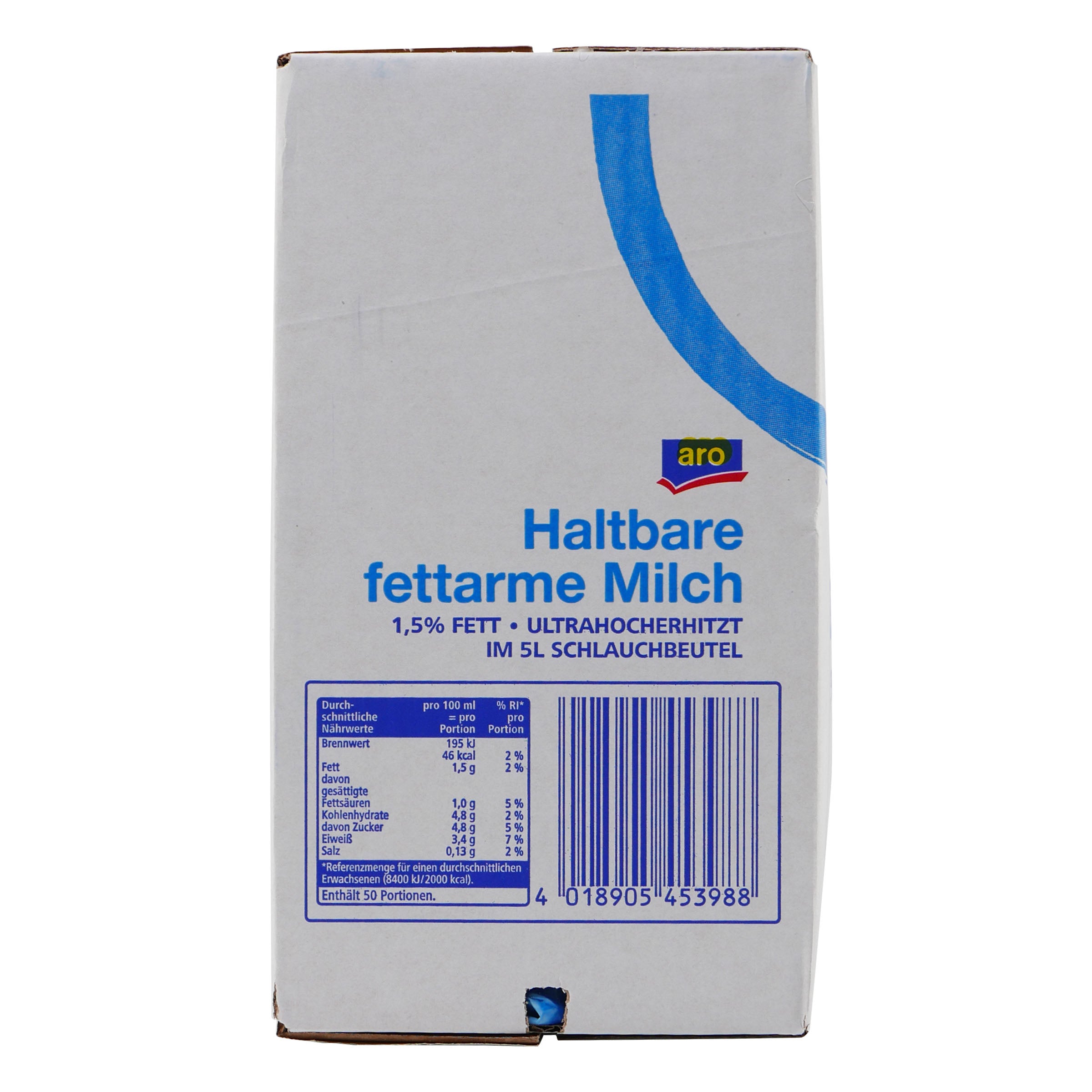 aro Haltbare fettarme Milch 1,5% Fett BIB 5L