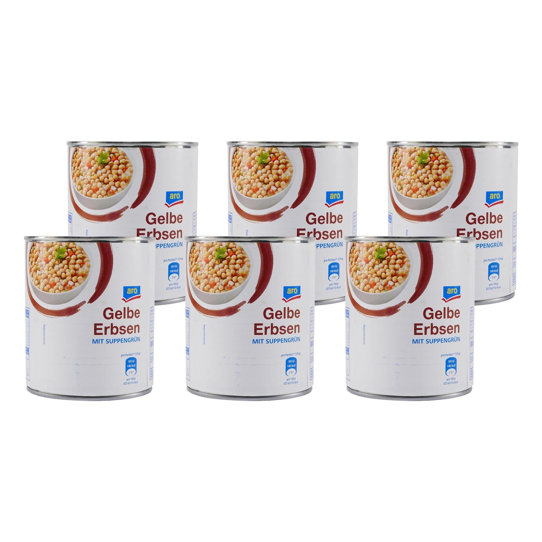 aro Gelbe Erbsen -mit Suppengrün- (12 x 800g)