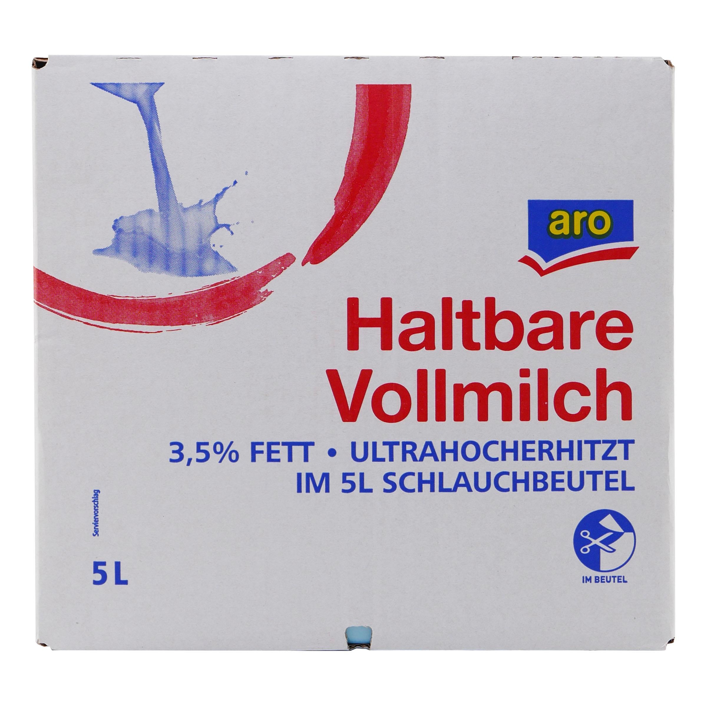 aro Haltbare Vollmilch 3,5% Fett BIB 5L