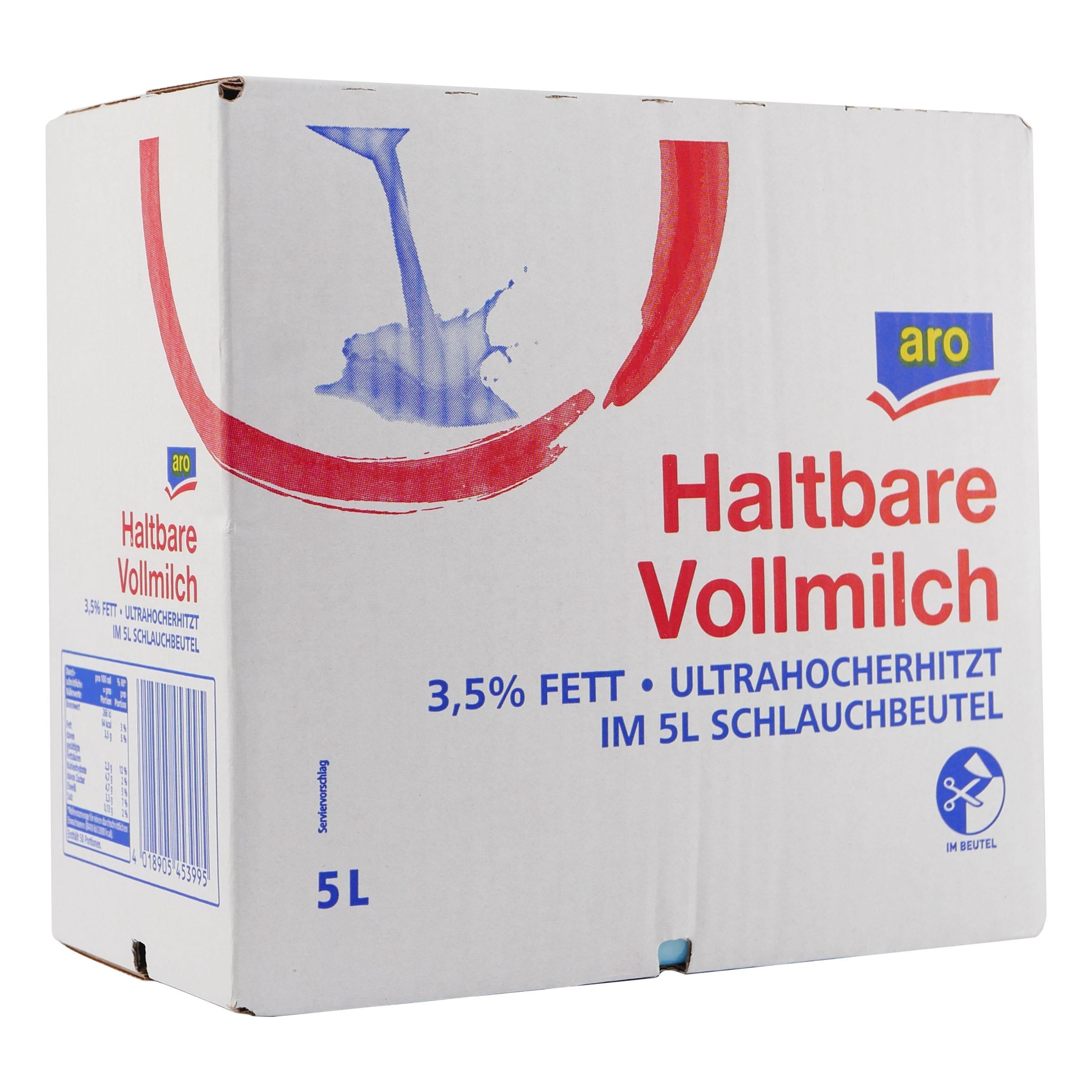 aro Haltbare Vollmilch 3,5% Fett BIB 5L