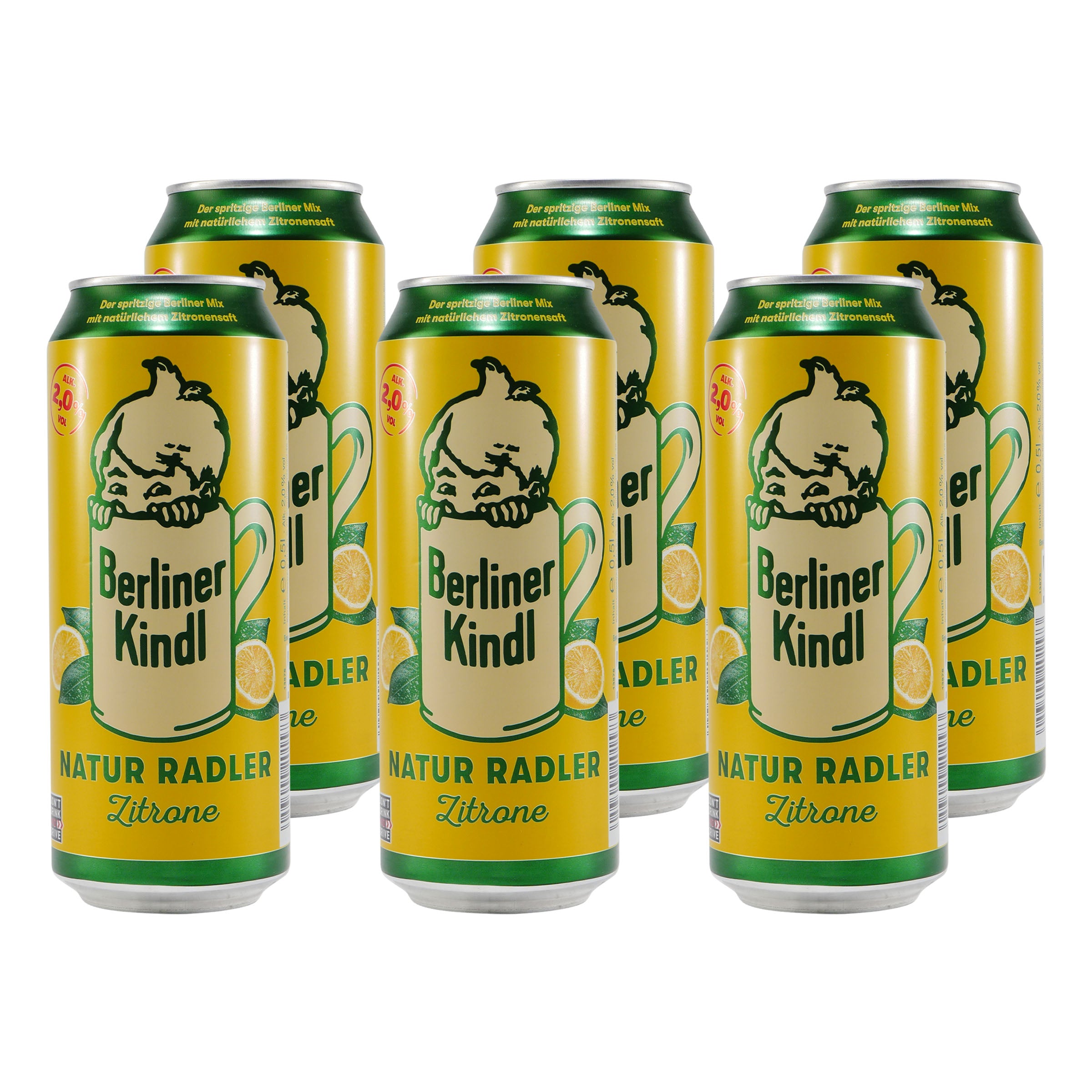 Berliner Kindl Natur Radler Zitrone (24 x 0,5L)