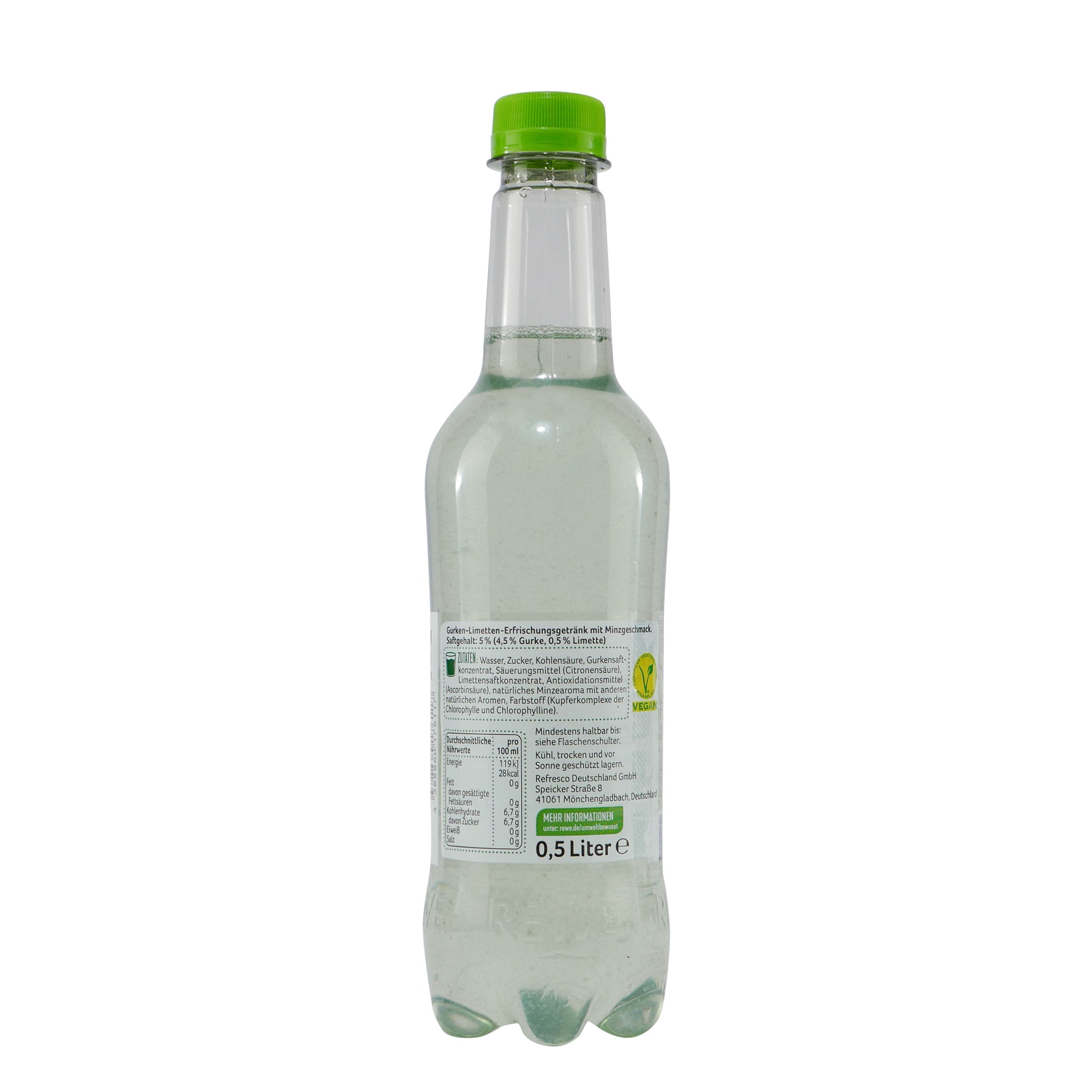 Beste Wahl Gurke-Limette-Minze Getränk (18 x 0,5L)