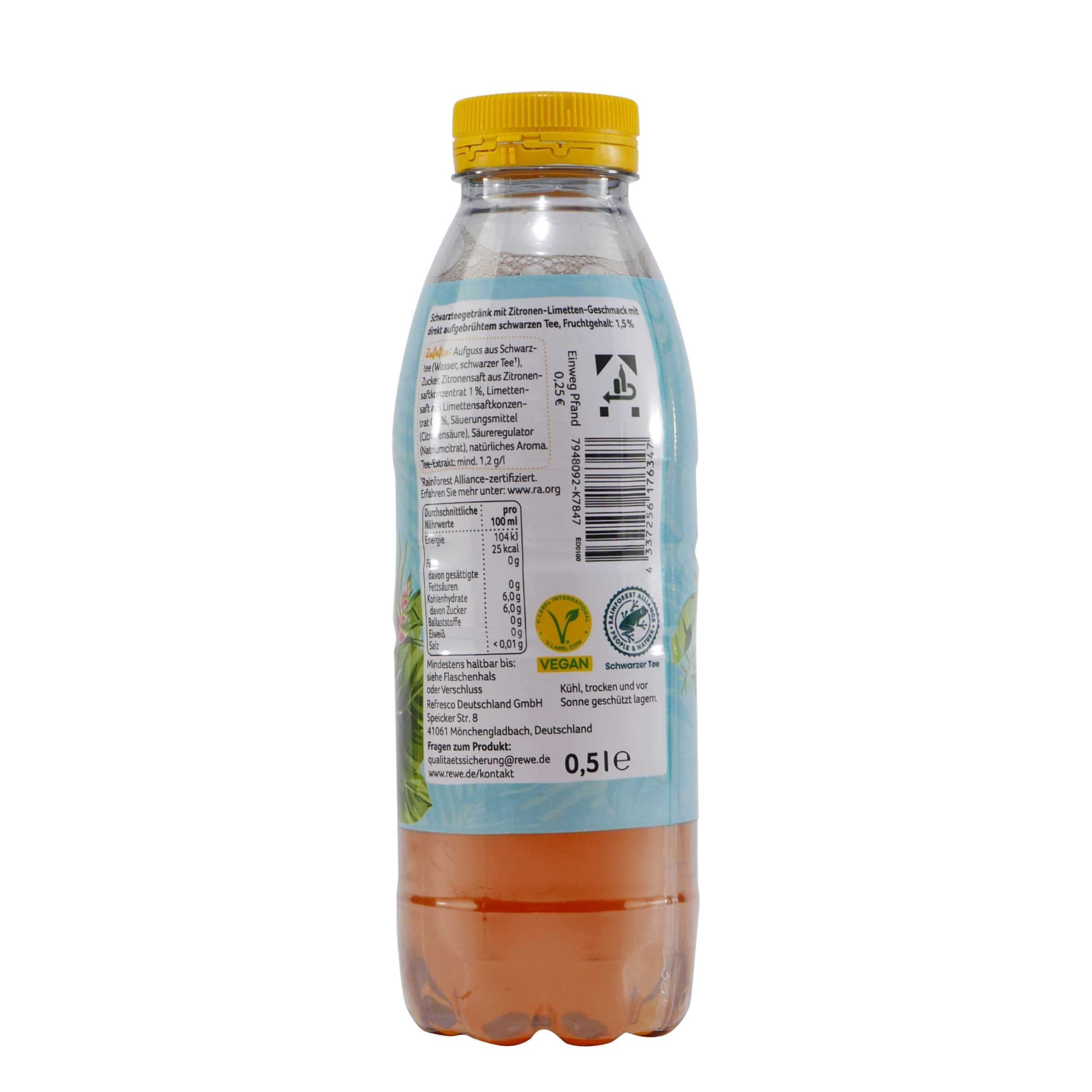 Beste Wahl Ice Tea Zitrone-Limette (6 x 0,5L)
