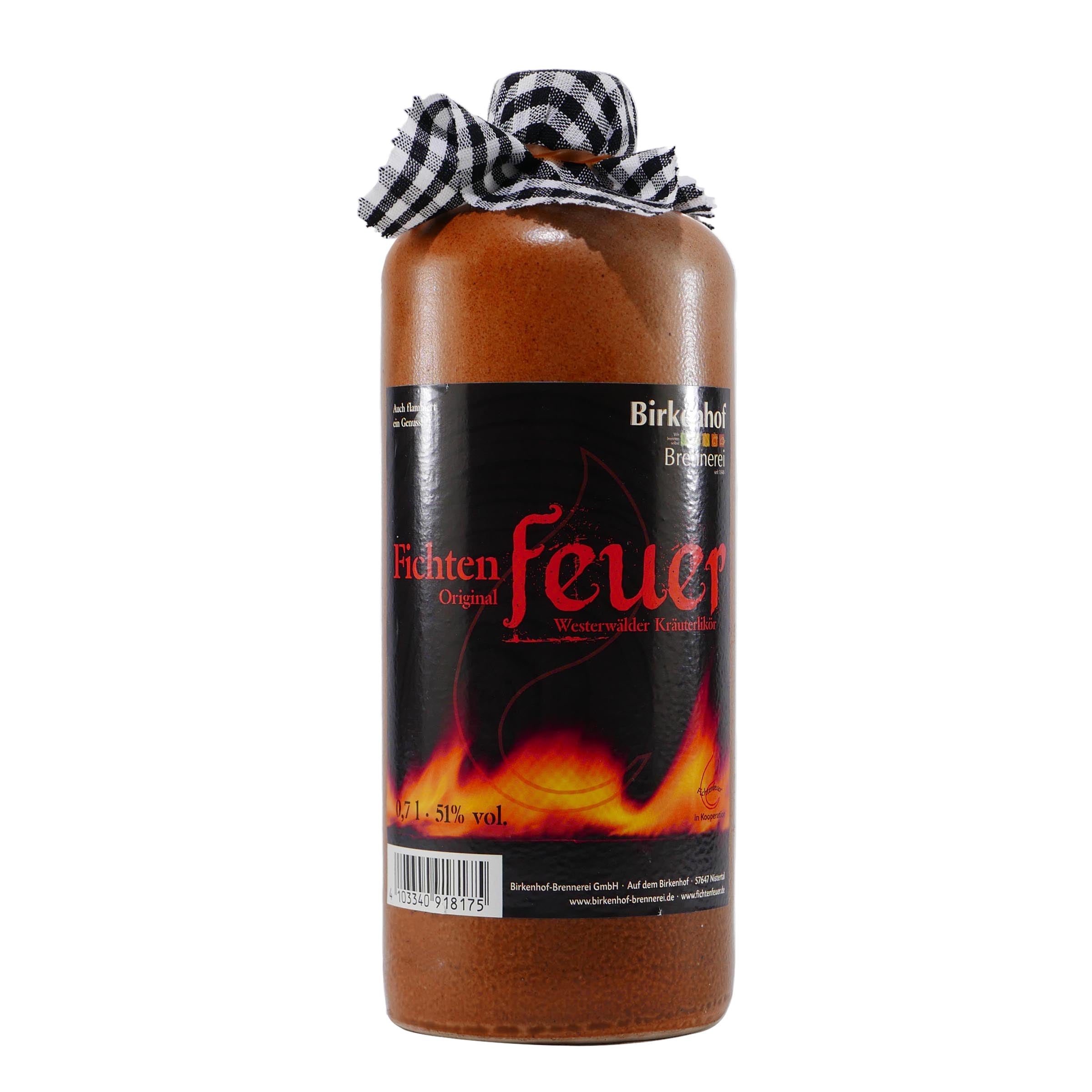 Birkenhof Fichtenfeuer Kräuterlikör 0,7L mit Geschenk-HK
