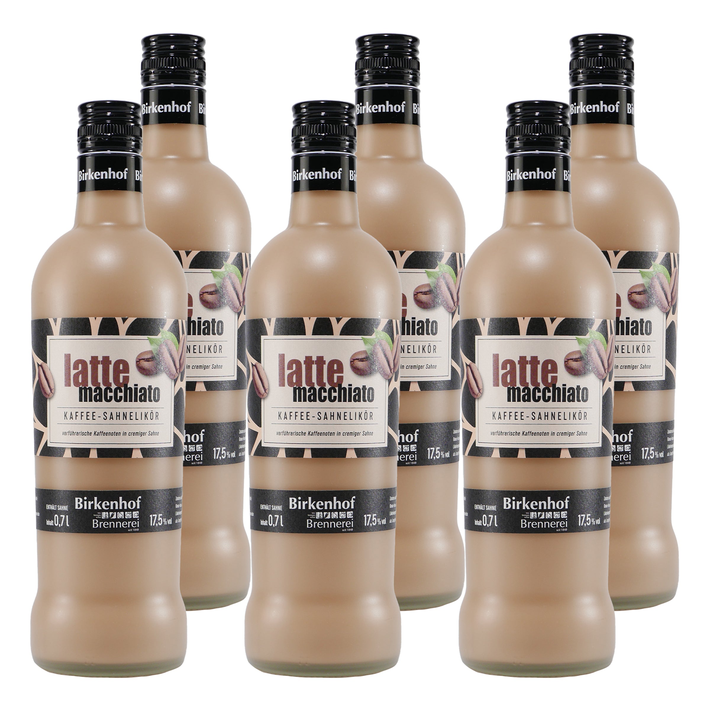 Birkenhof Latte Macchiato Kaffee-Sahnelikör (6 x 0,7L)