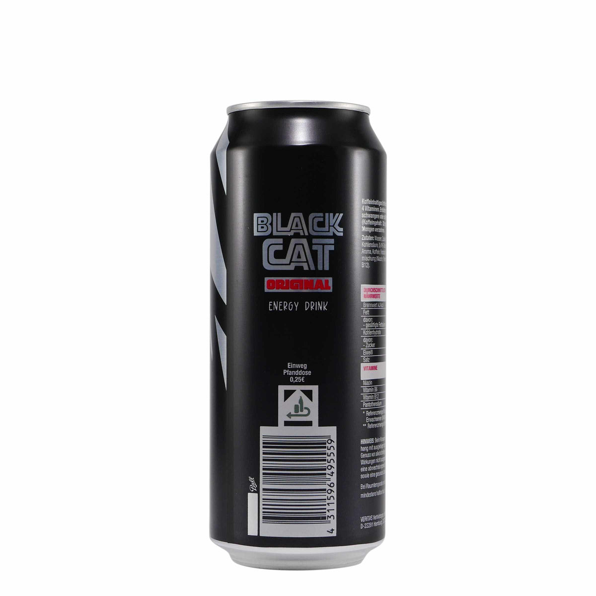 Black Cat Energy Drink Original (12 x 0,5L) EINWEG