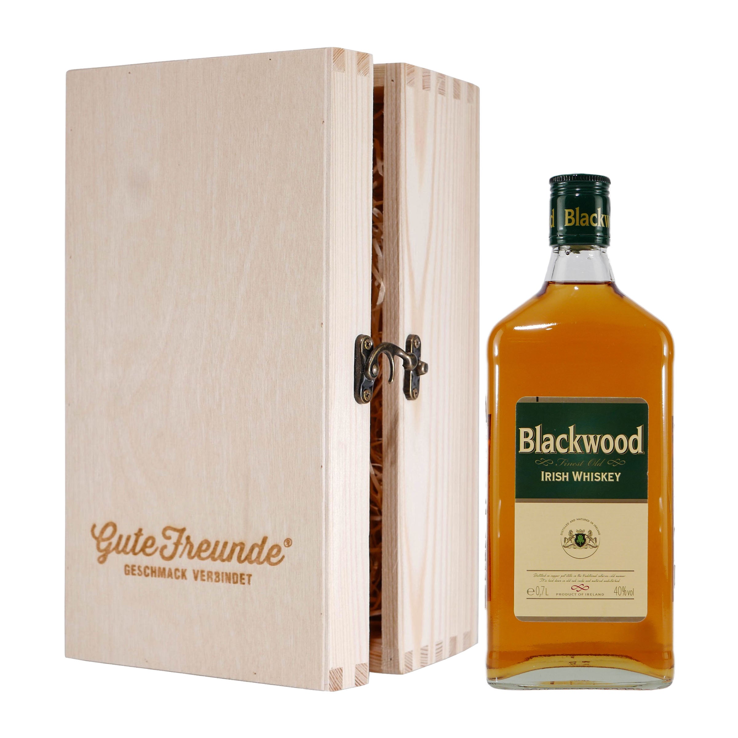 Blackwood Irish Whiskey mit Geschenk-Holzkiste