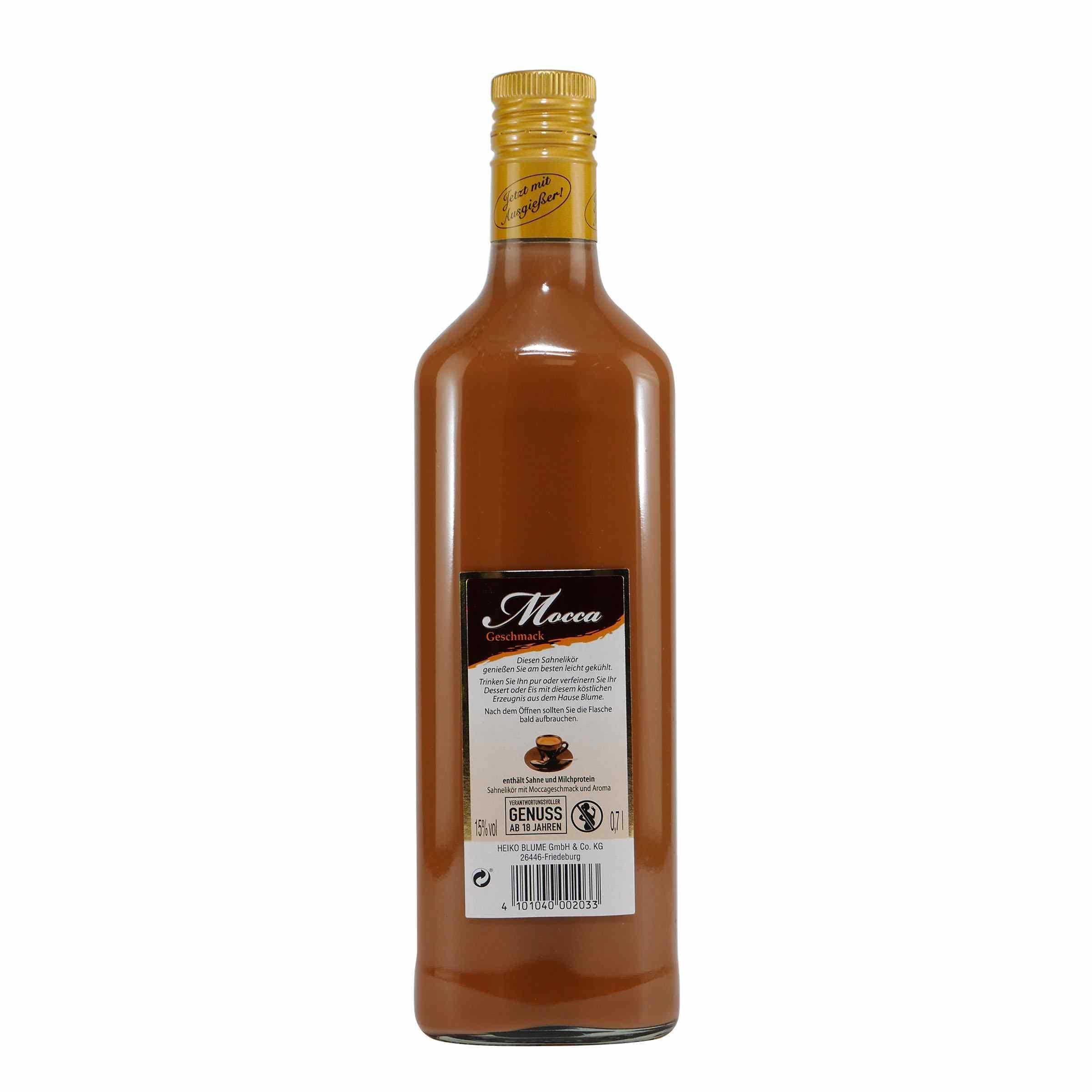 Blume Mocca Liqueur mit Geschenk-Holzkiste