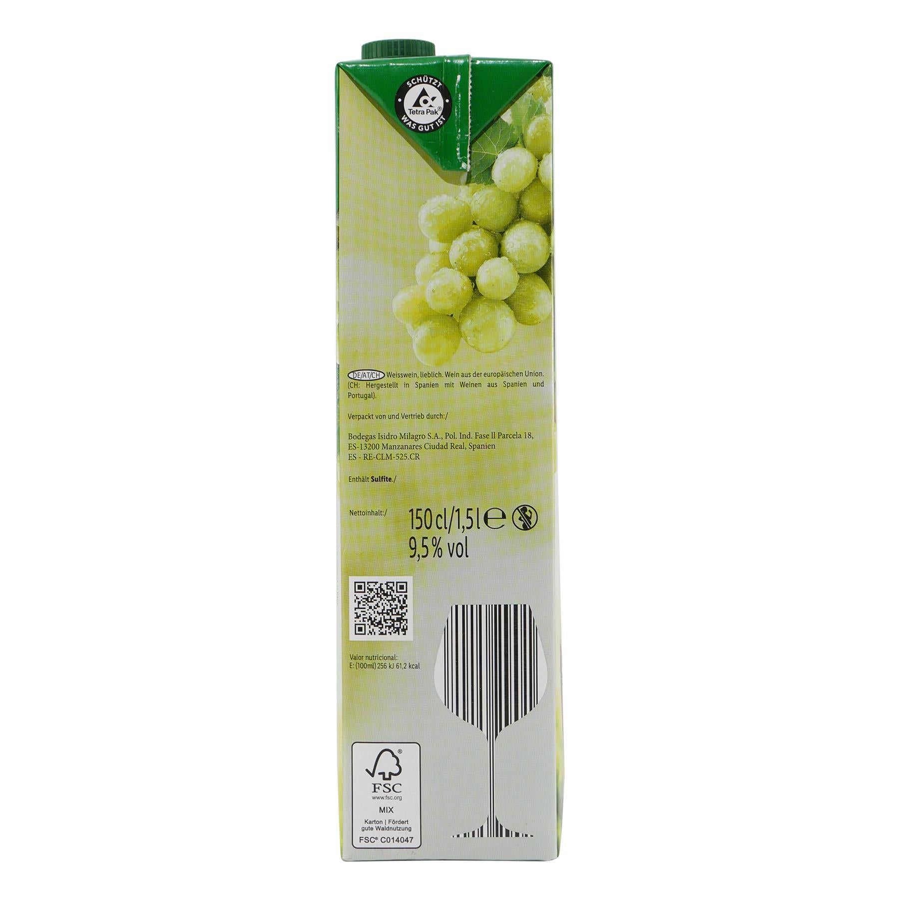 Bodegas Isidro Weisswein -lieblich- (6 x 1,5L)