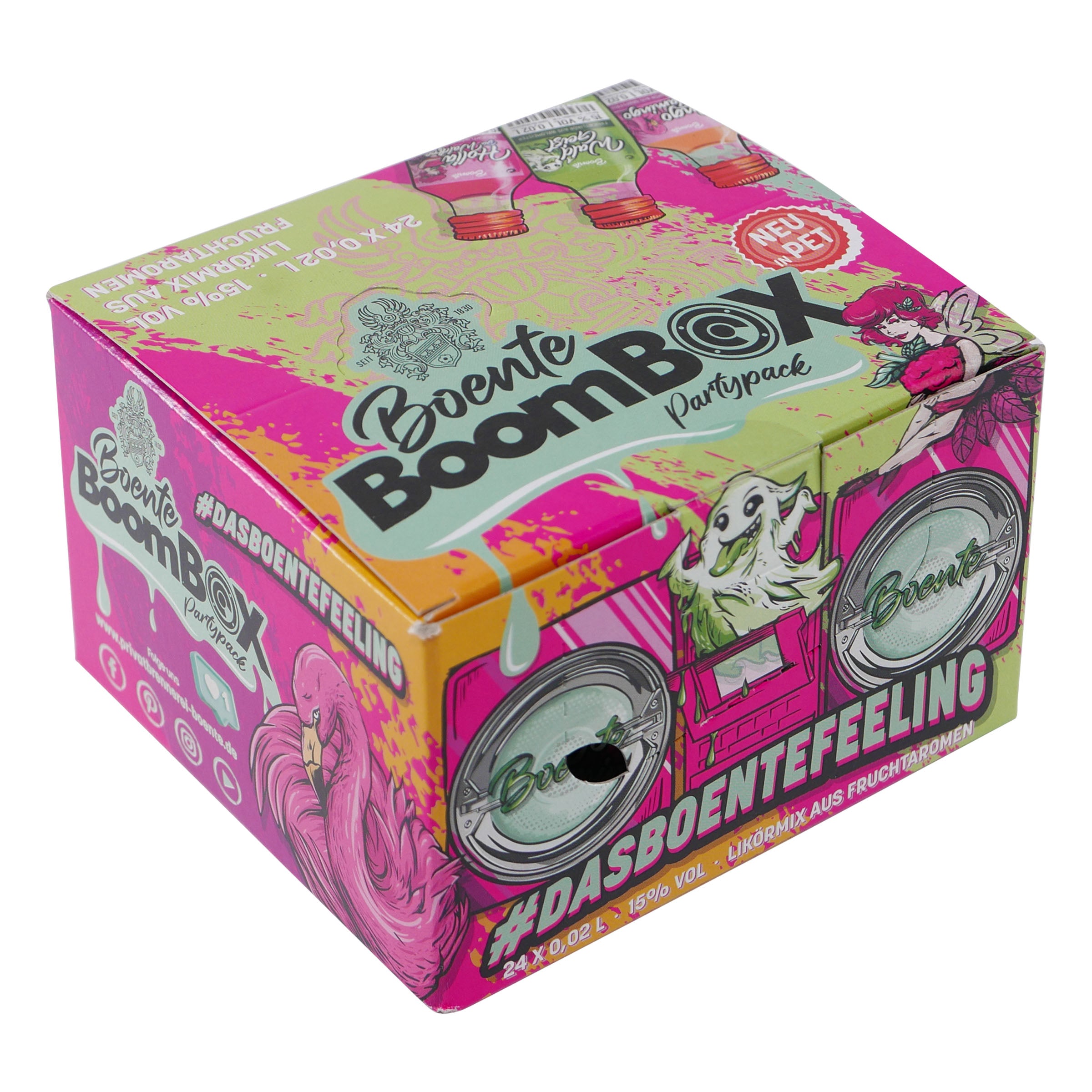 Boente BoomBox Partypack PET (24 x 0,02L)