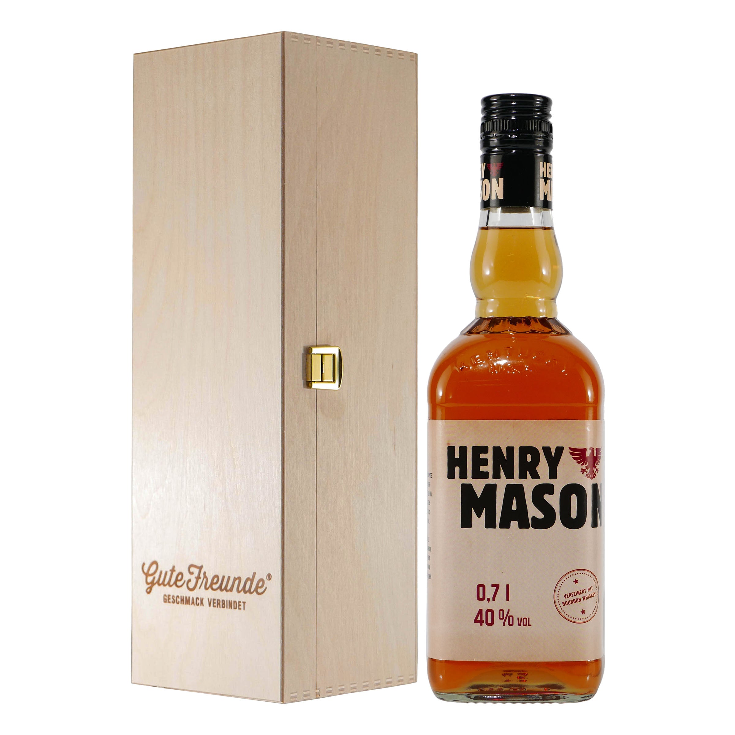 Boente Henry Mason Whiskylikör mit Geschenk-HK