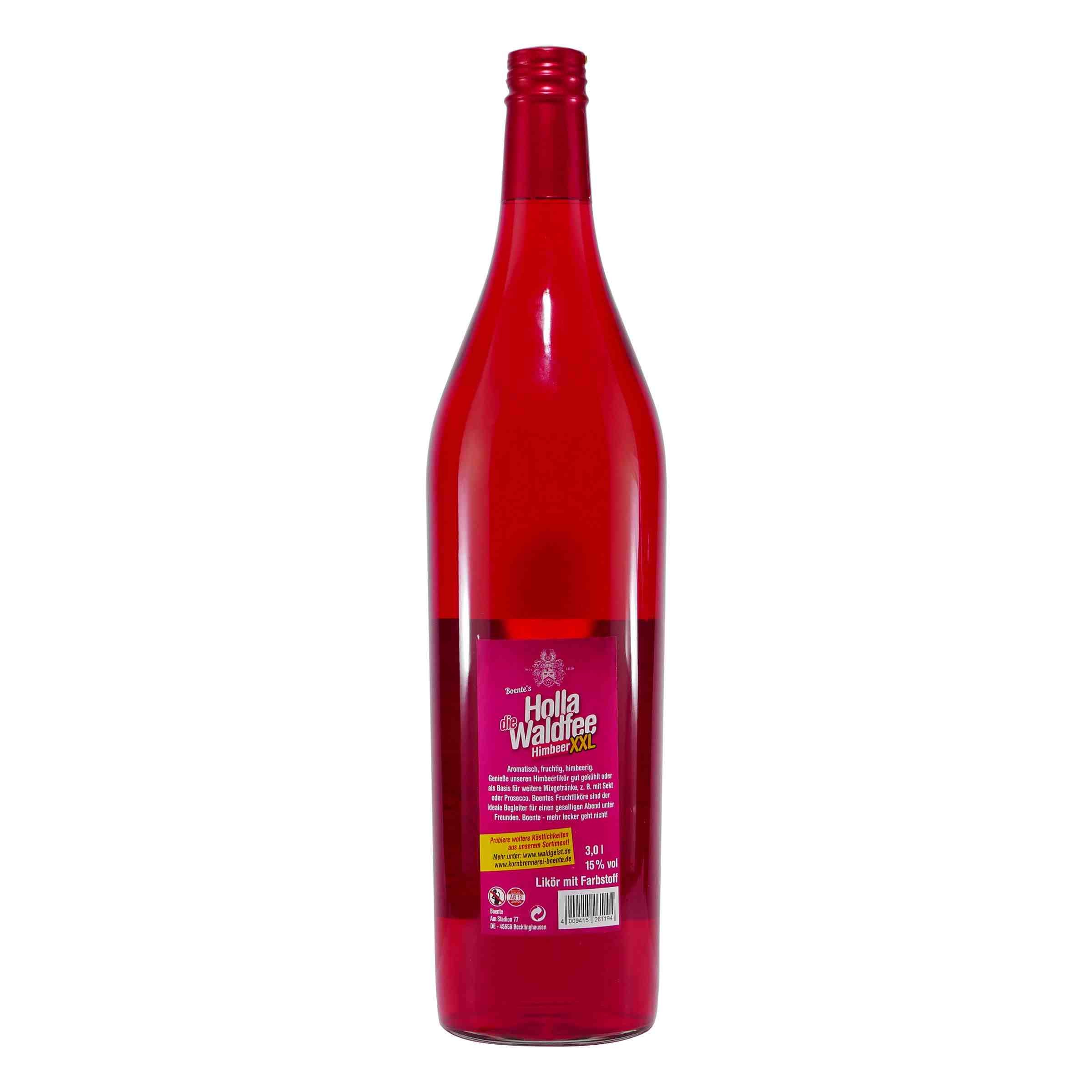 Boente Holla die Waldfee Himbeerlikör XXL 3,0L