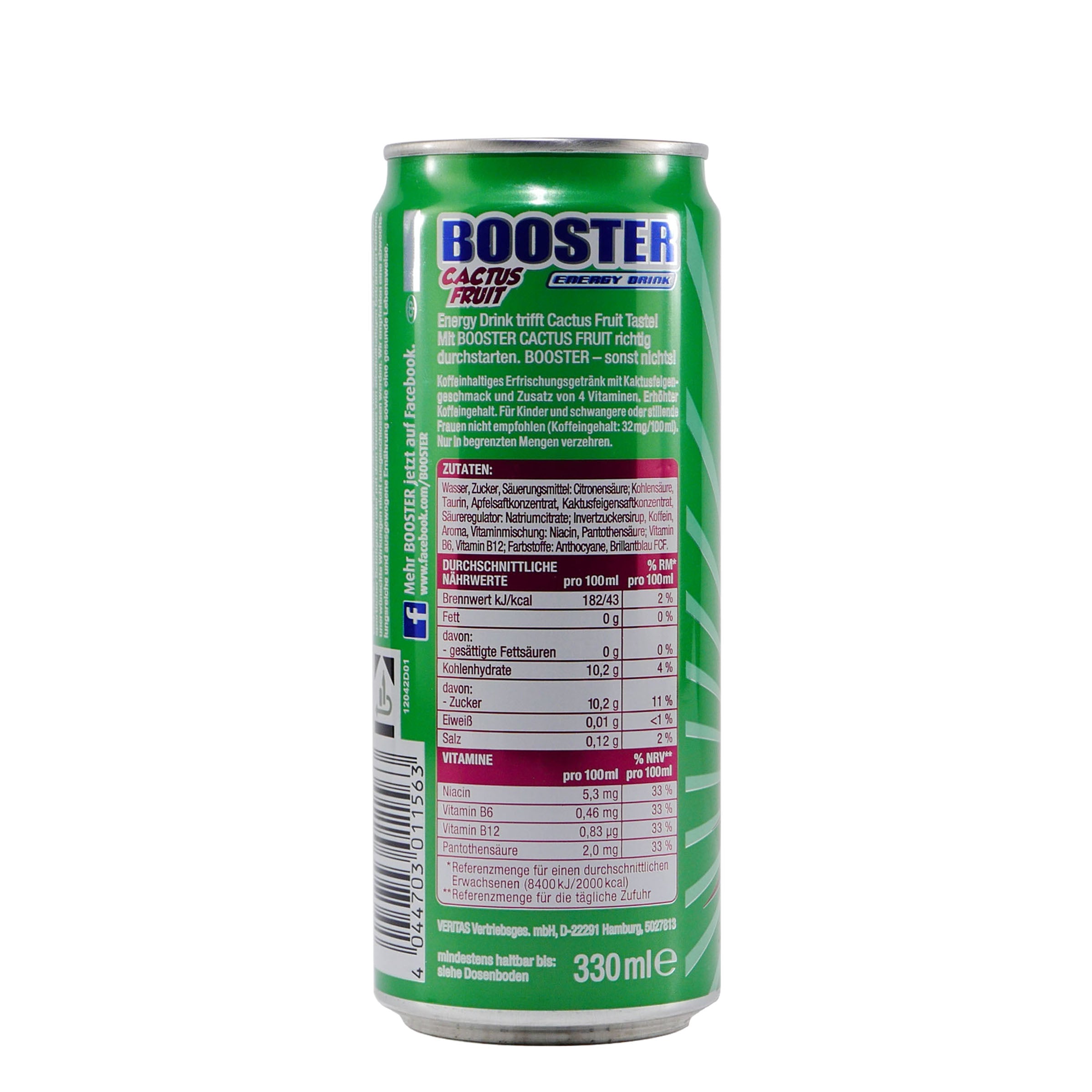 Booster Energy Drink Cactus-Fruit (24 x 0,33L)