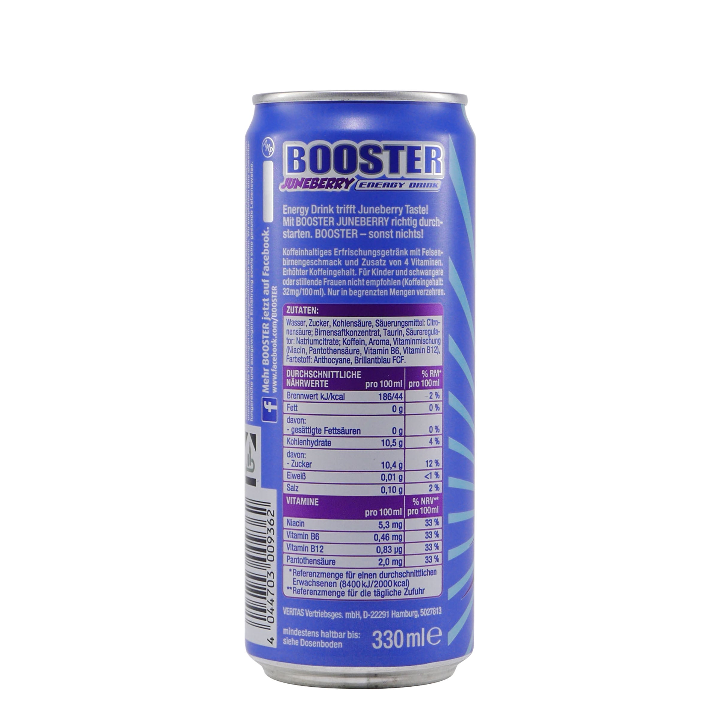 Booster Energy Drink Juneberry (24 x 0,33L)