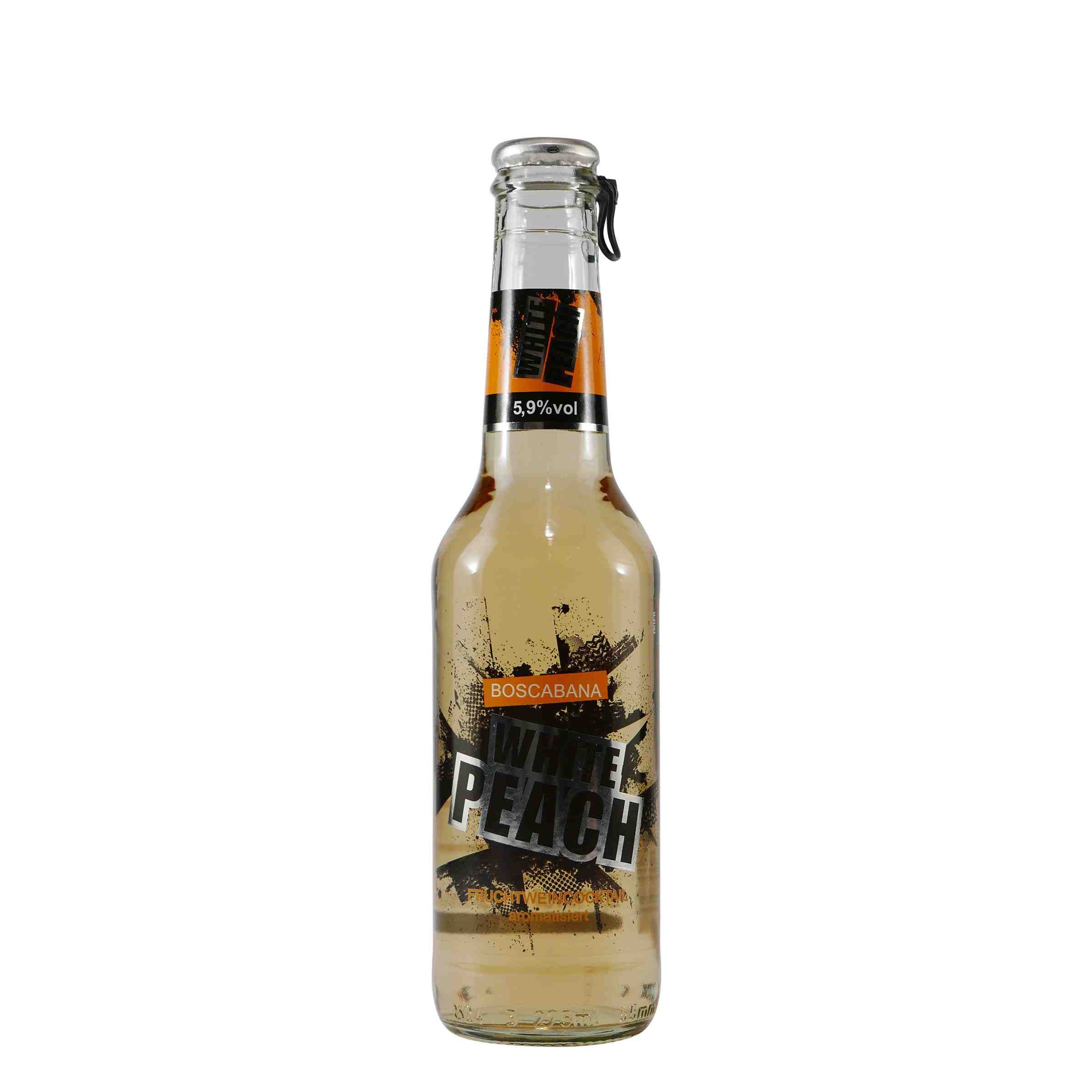Boscabana White Peach Fruchtweincocktail (12 x 0,275L)