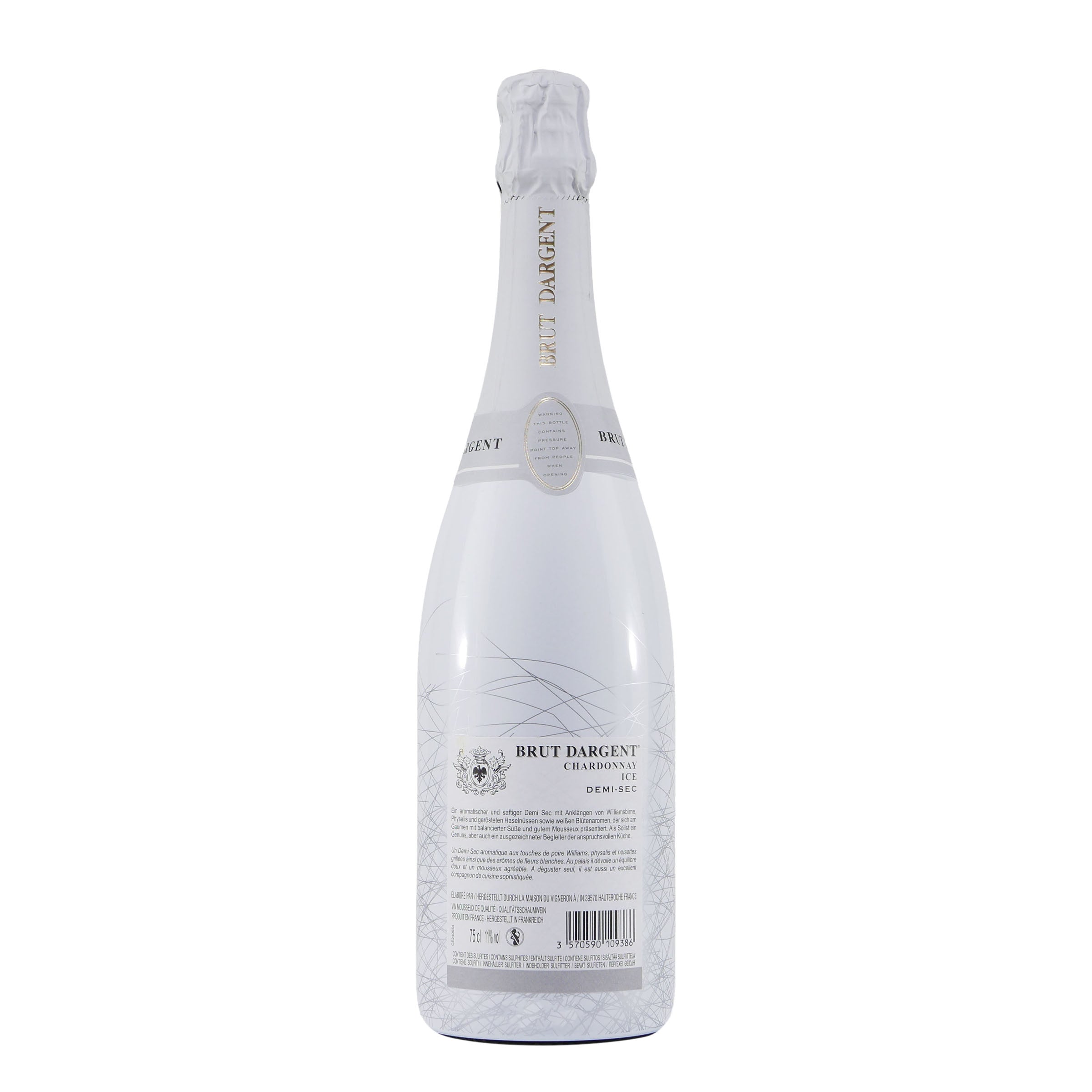 Brut Dargent Chardonnay ICE - Erfrischender eisgekühlter weißer Sekt