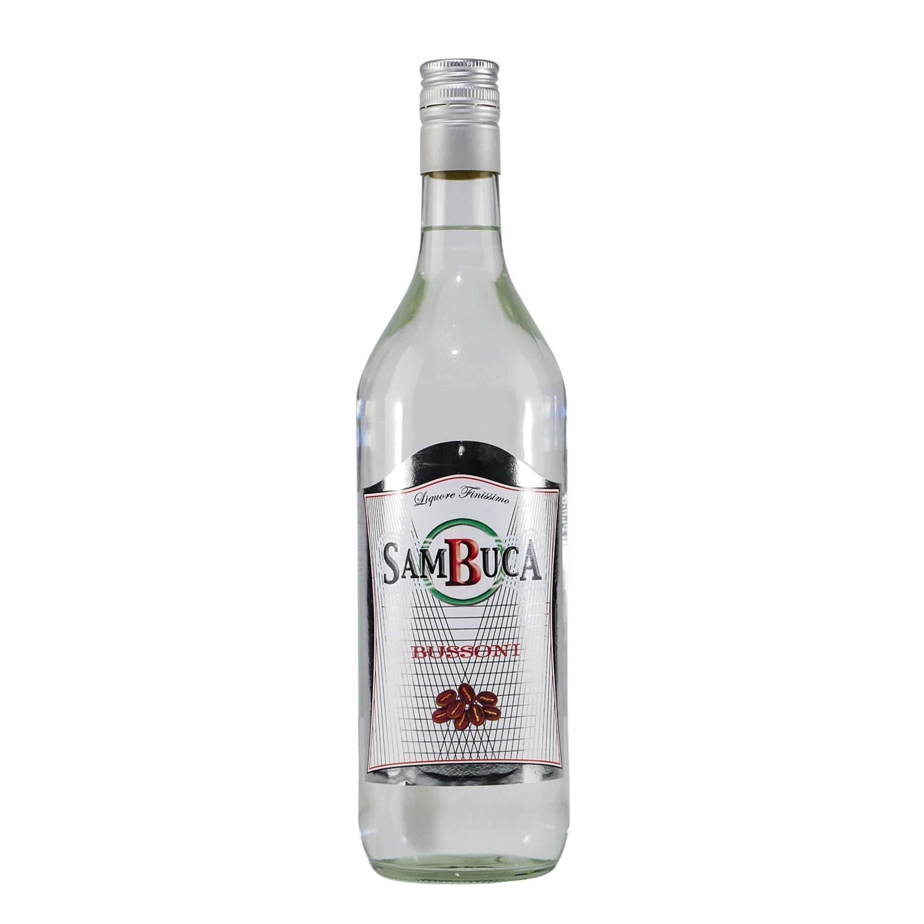 Bussoni Sambuca Anislikör mit Geschenk-Holzkiste