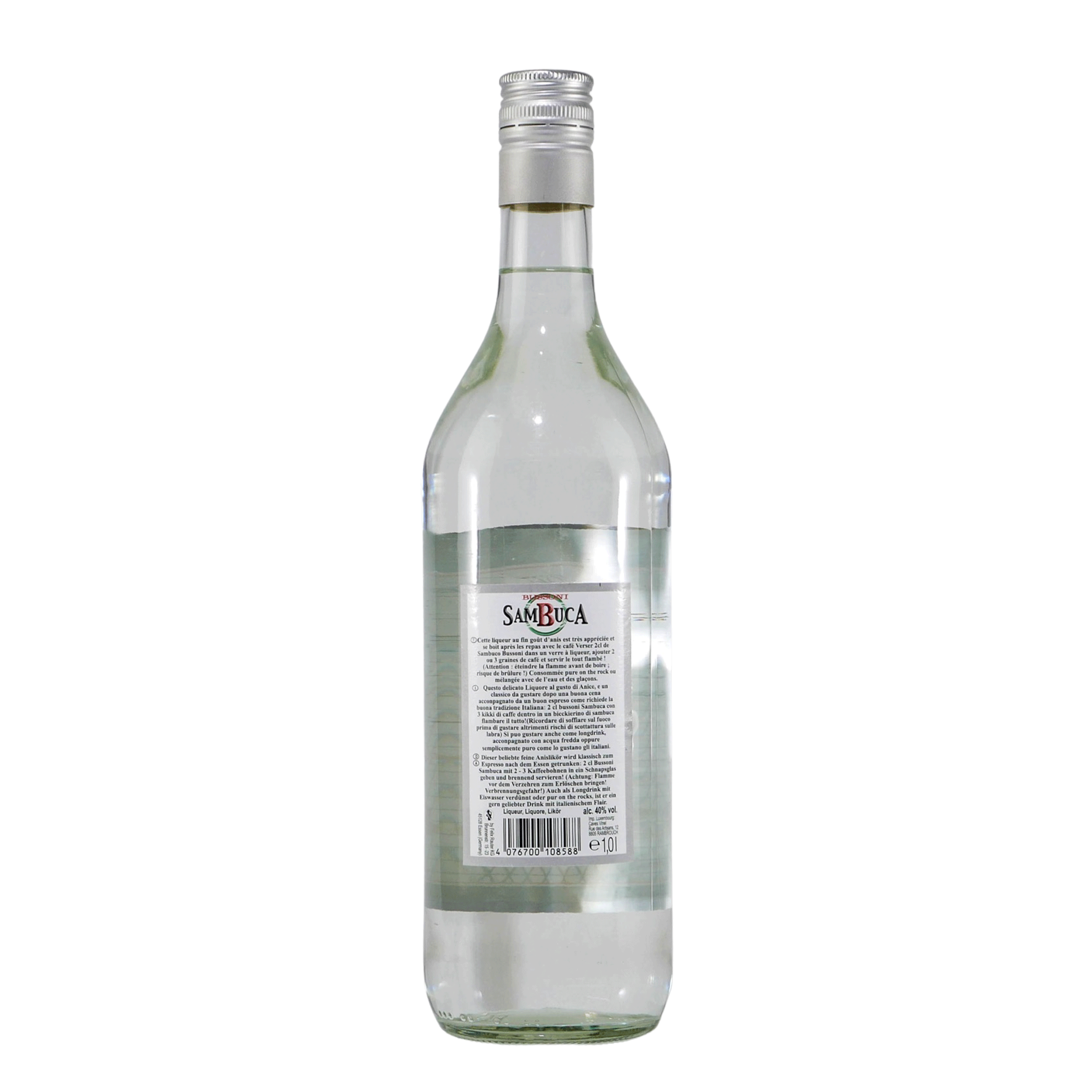 Bussoni Sambuca Anislikör (6 x 1,0L)