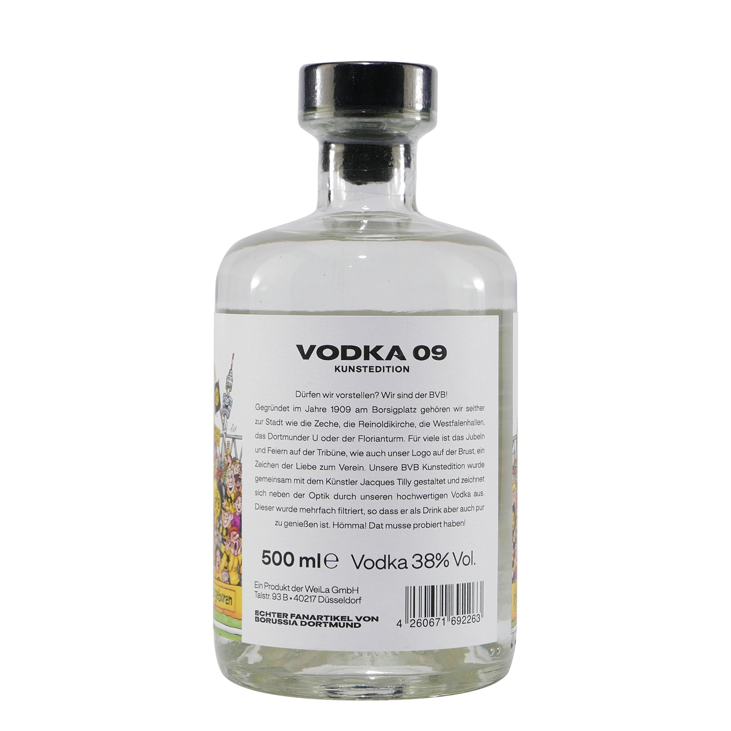 BVB Vodka 09 Kunstedition mit Geschenk-Holzkiste