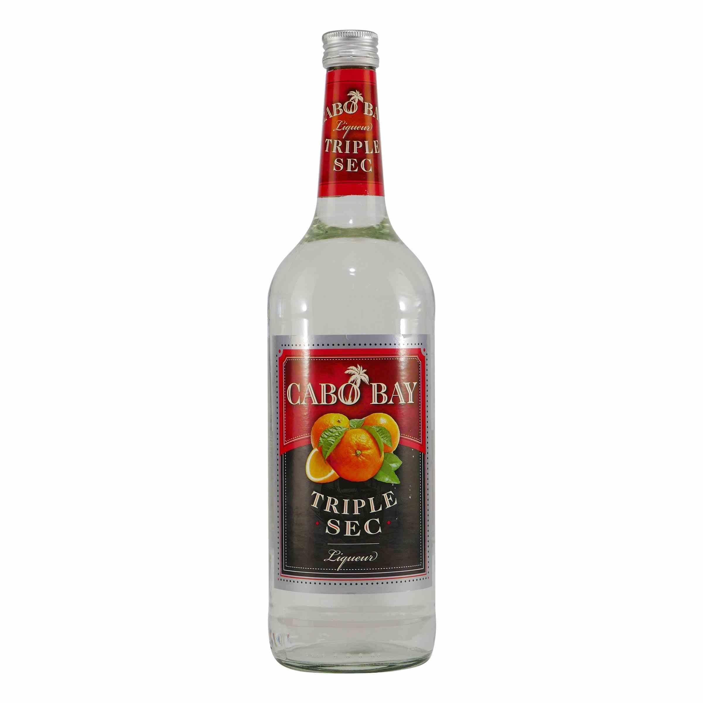 Cabo Bay Triple Sec Liqueur mit Geschenk-Holzkiste
