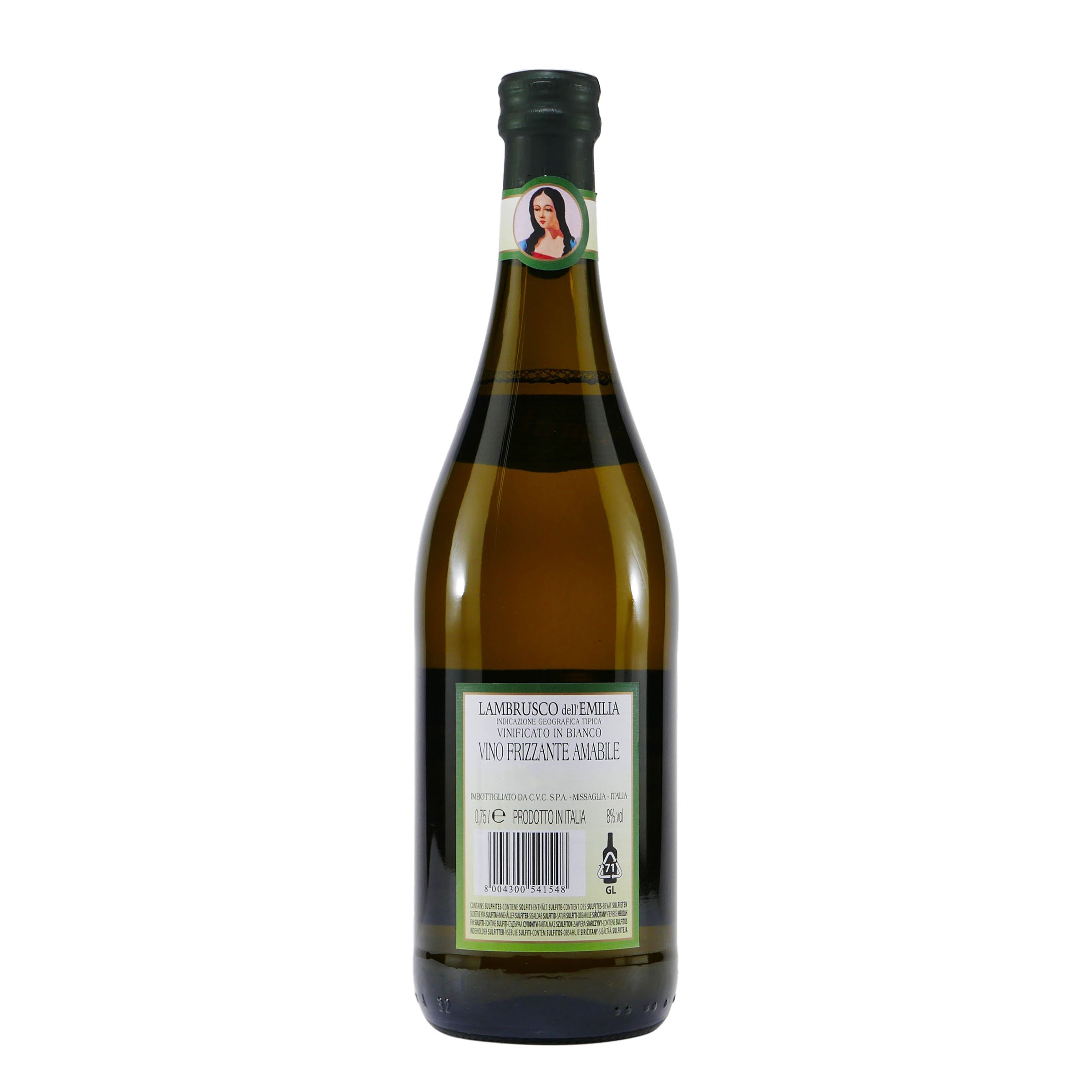 La Cacciatora Donna Elisa Lambrusco Bianco -lieblich-