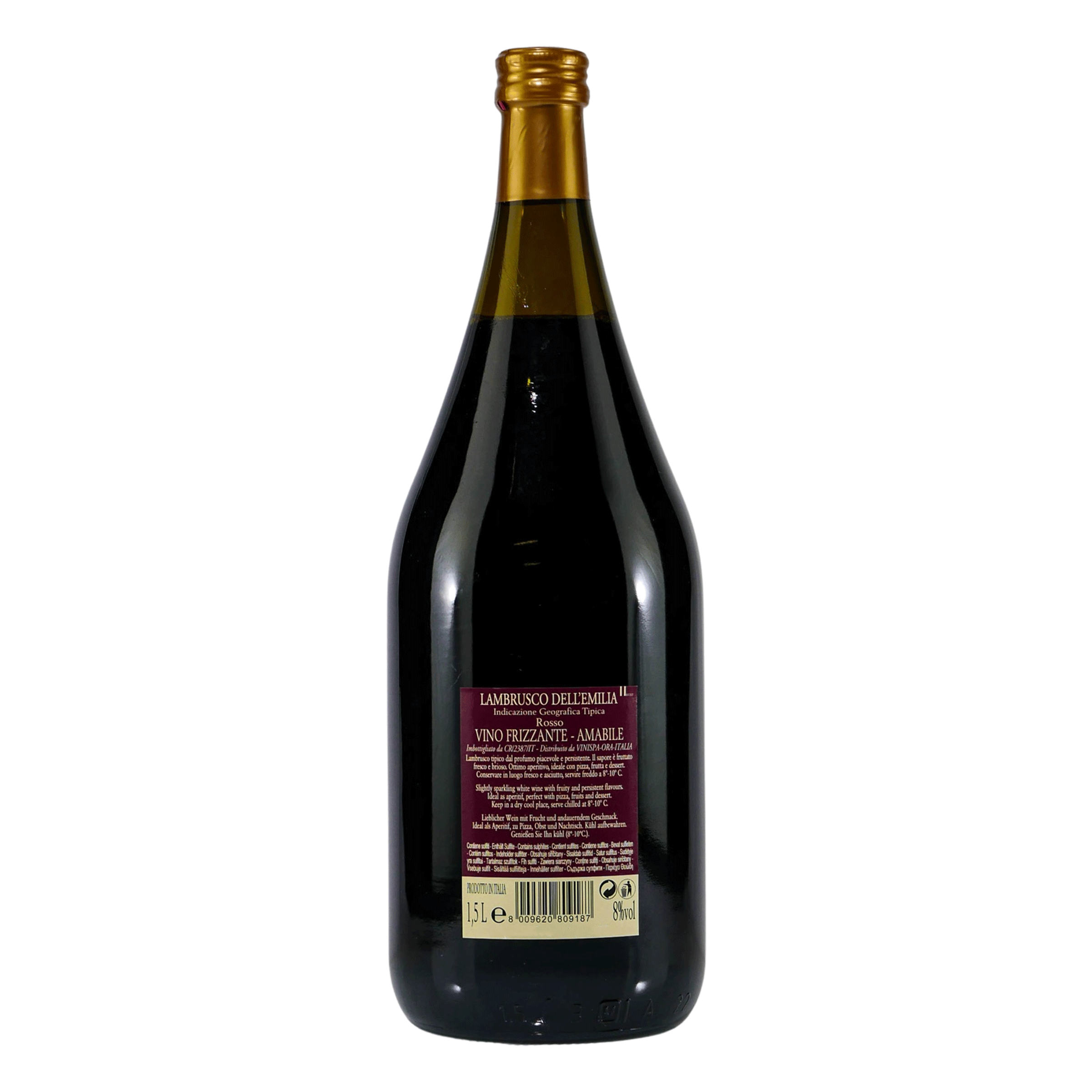 Campetto Lambrusco -halbtrocken- (6 x 1,5L)