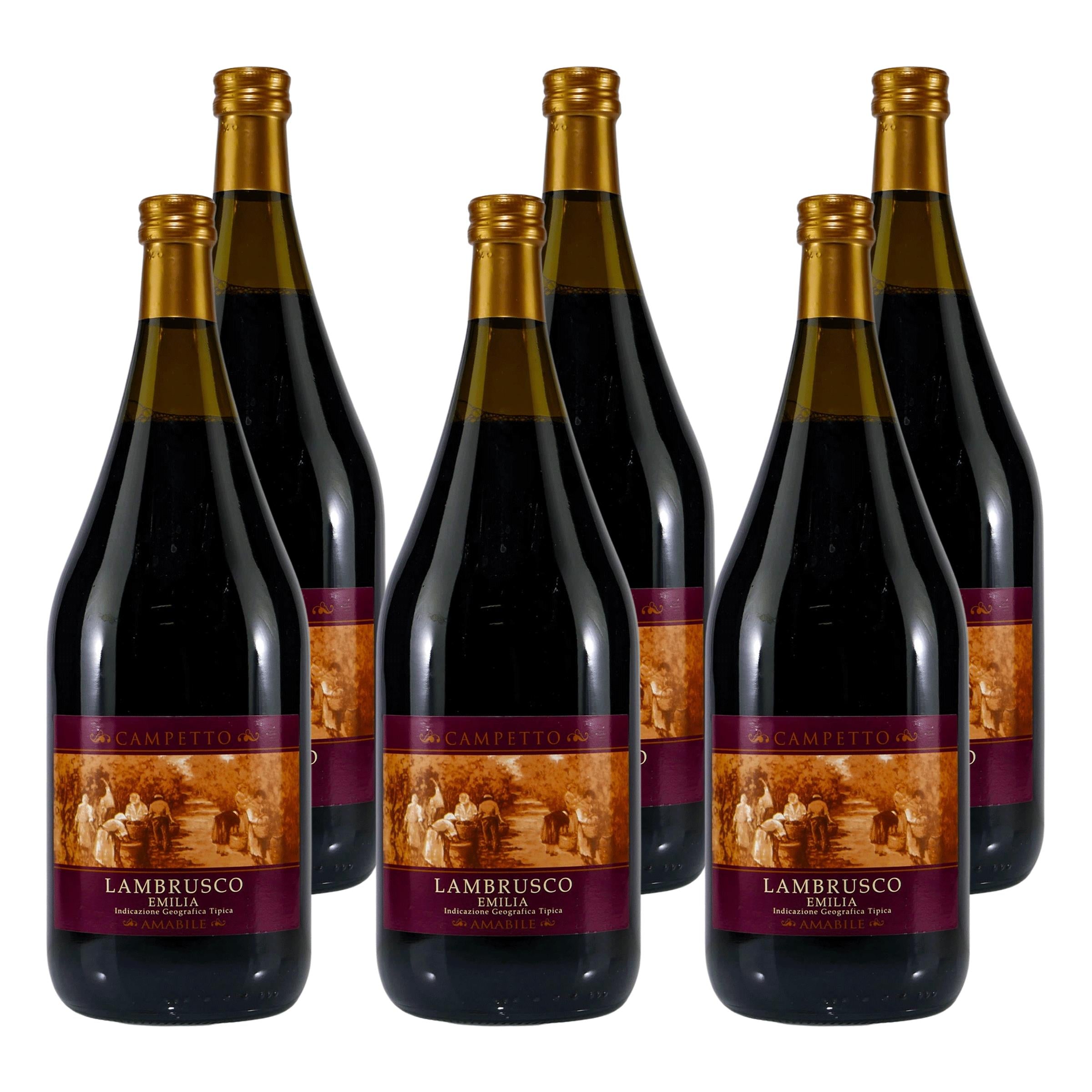 Campetto Lambrusco -halbtrocken- (6 x 1,5L)