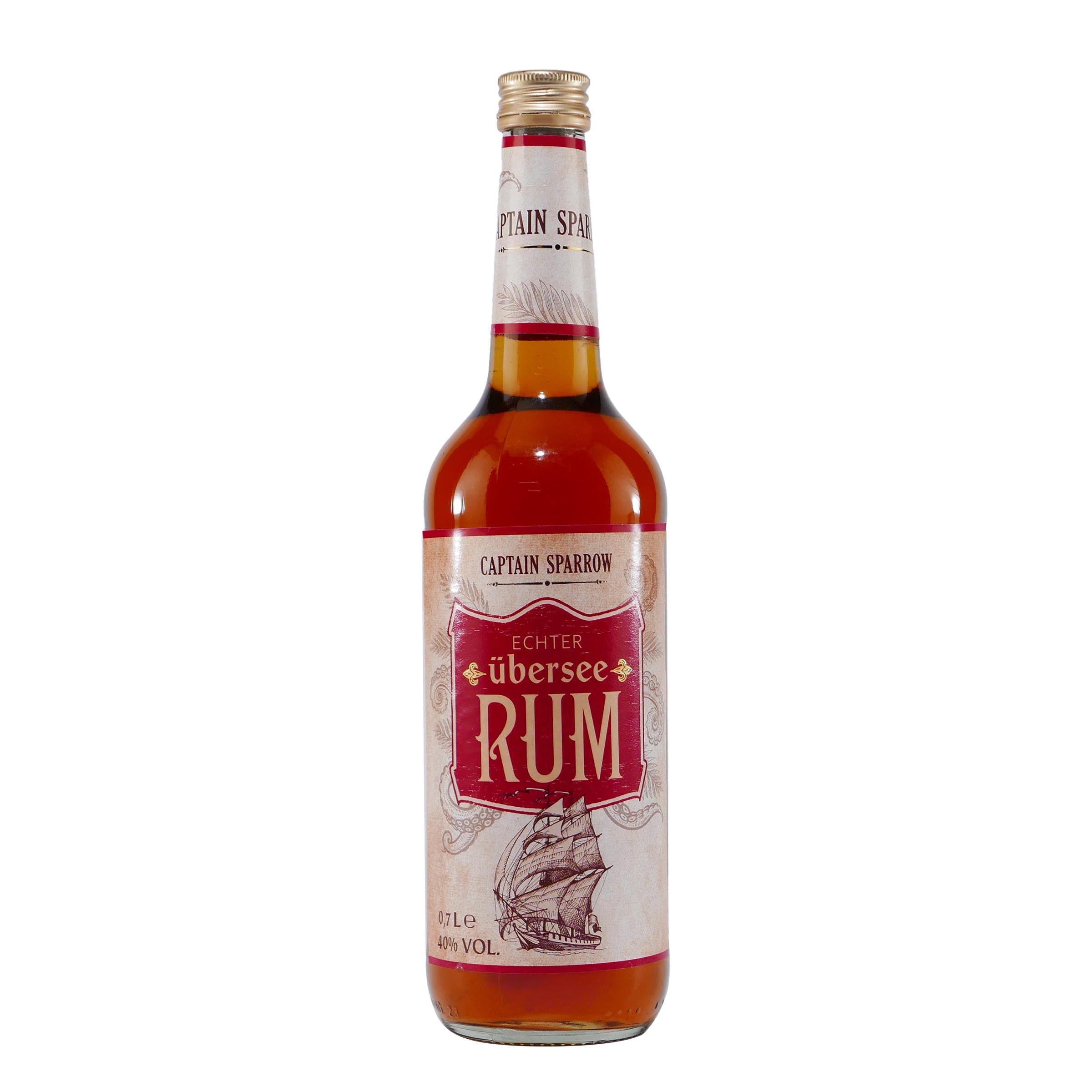 Captain Sparrow Übersee Rum 40% mit Geschenk-HK