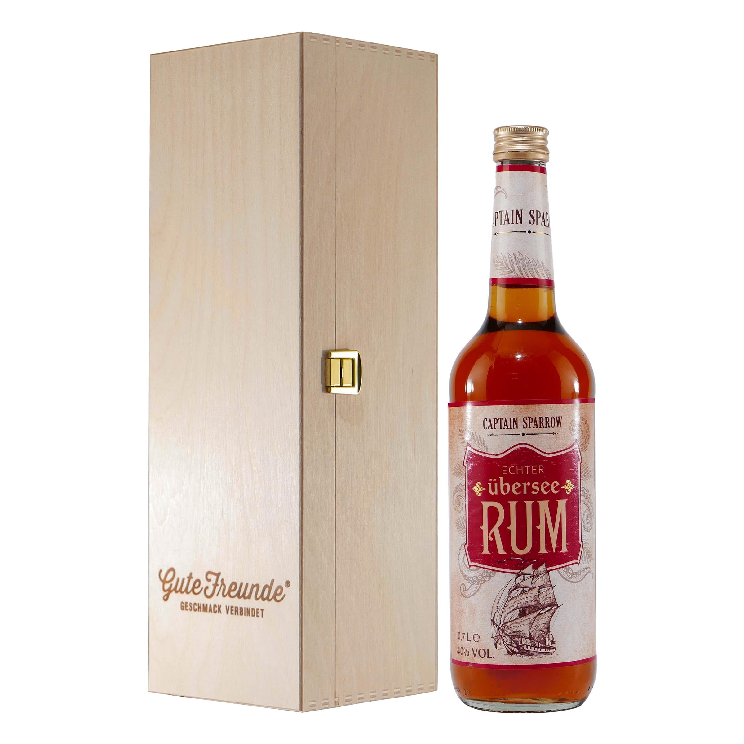 Captain Sparrow Übersee Rum 40% mit Geschenk-HK