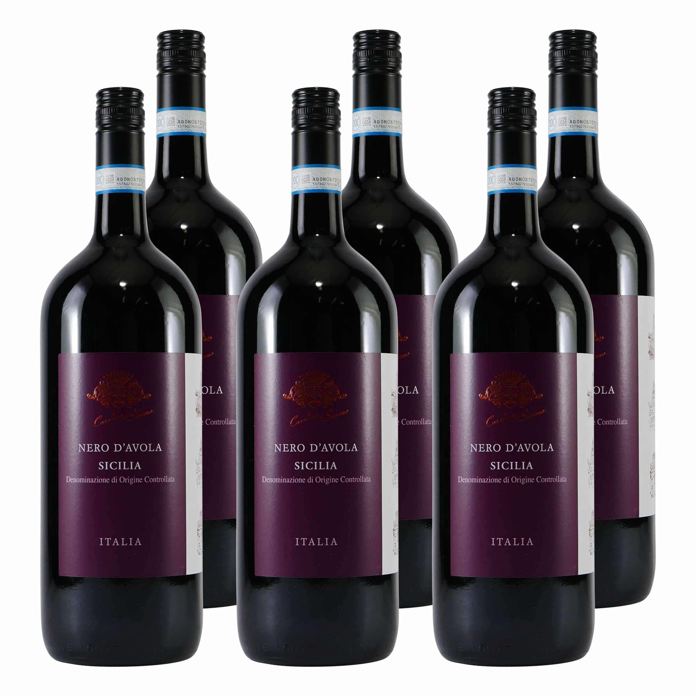 Casalina di Siziano Nero d´Avola DOC -trocken- (6 x 1,5L)