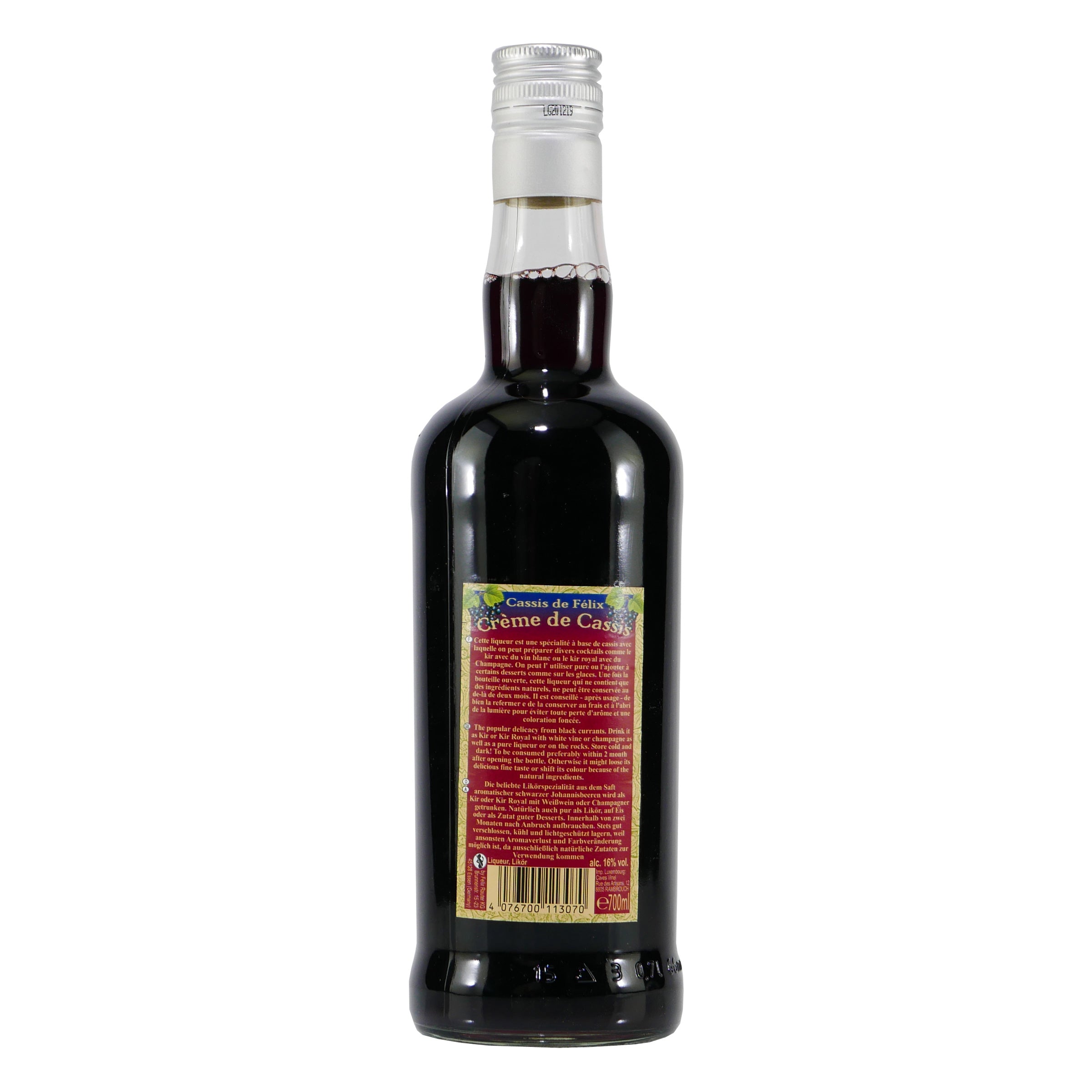 Rauter Créme de Cassis Likör (6 x 0,7L)