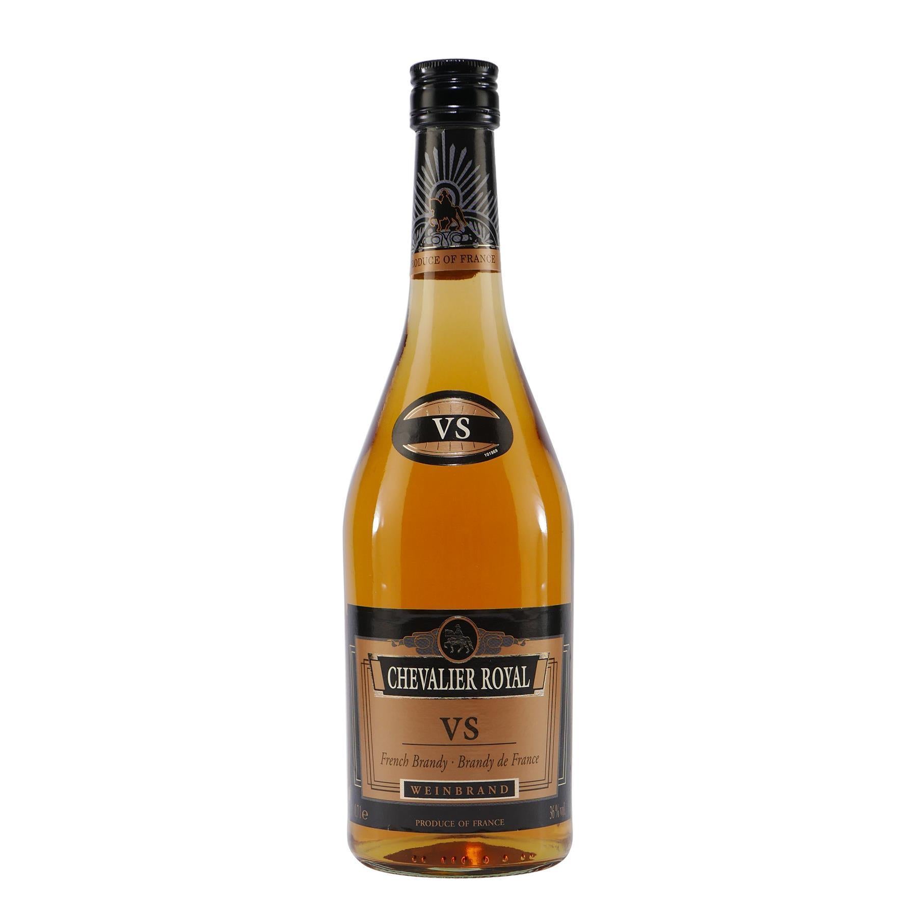 Chevalier Royal Weinbrand VS mit Geschenk-Holzkiste