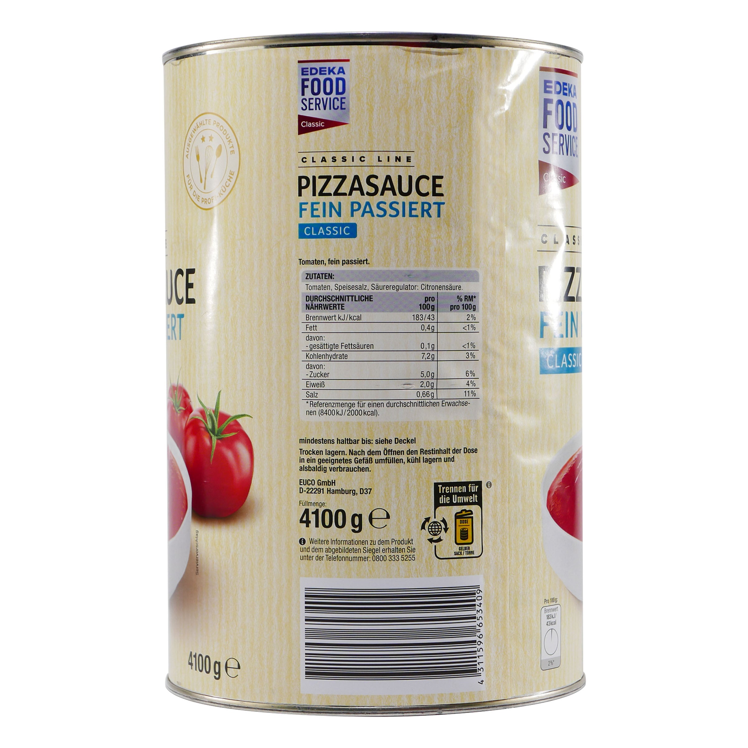 Classic Line Pizzasauce -fein passiert- 4,1KG