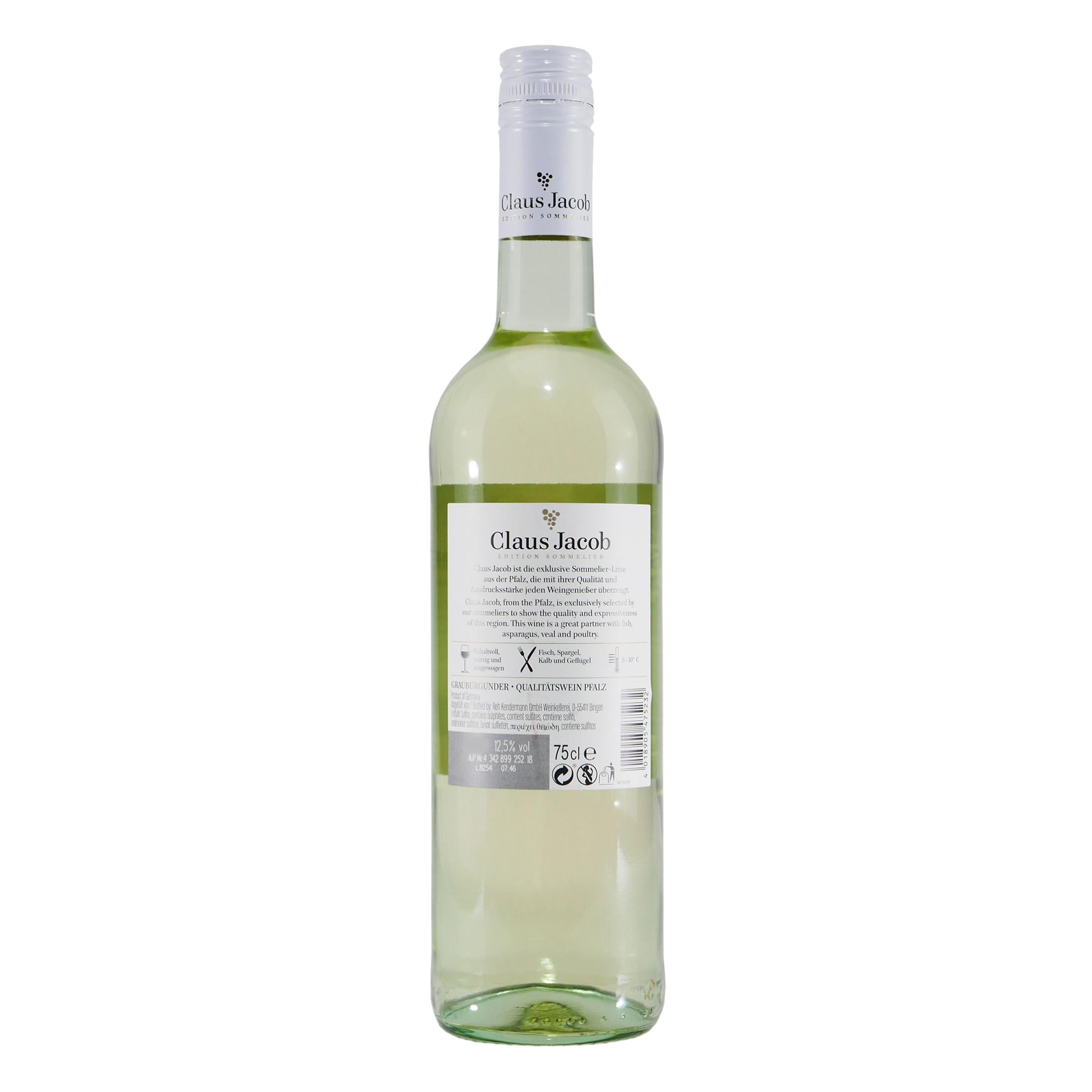 Claus Jacob Grauburgunder QbA -trocken- (6 x 0,75L)