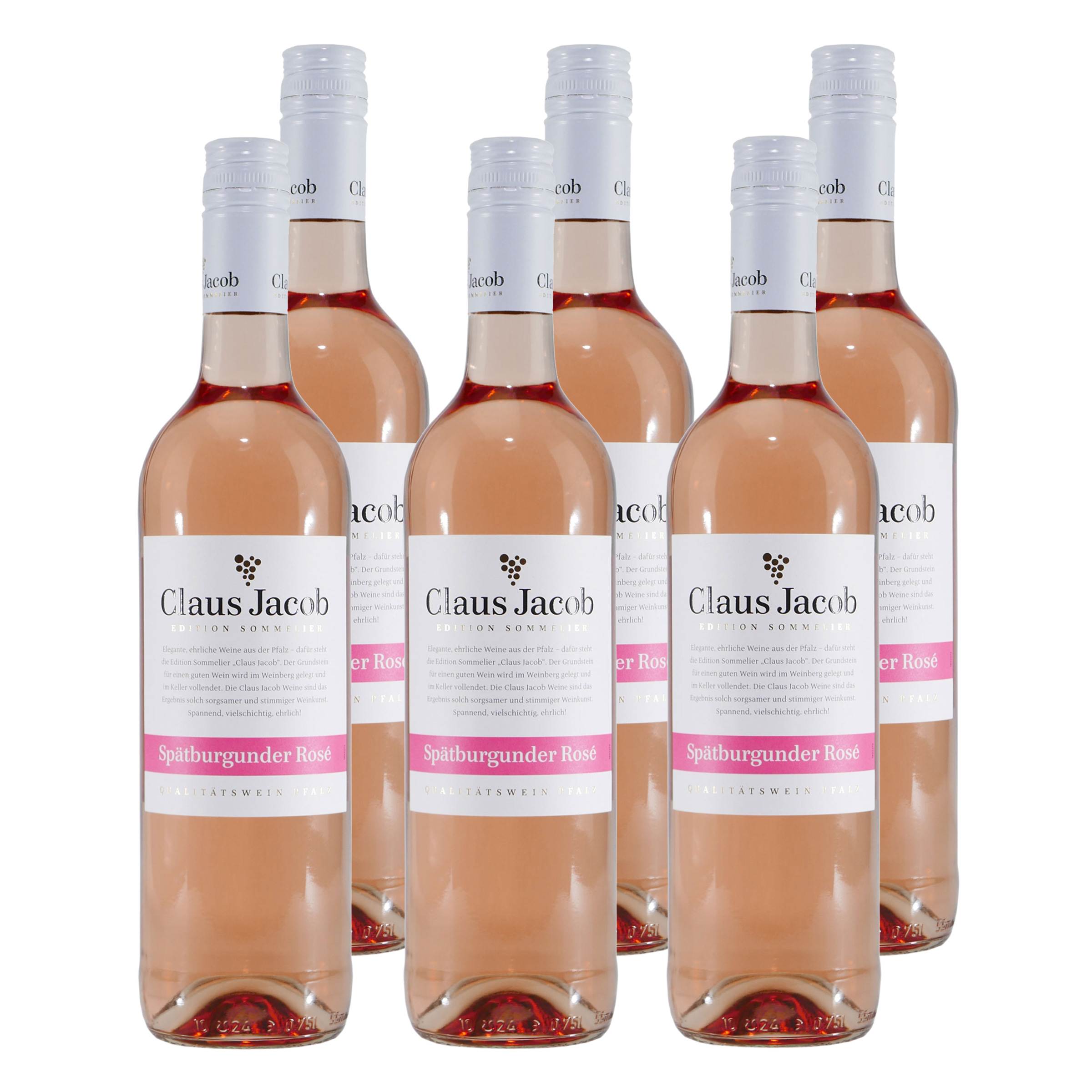 Claus Jacob Spätburgunder Rosé QbA -trocken- (6 x 0,75L)