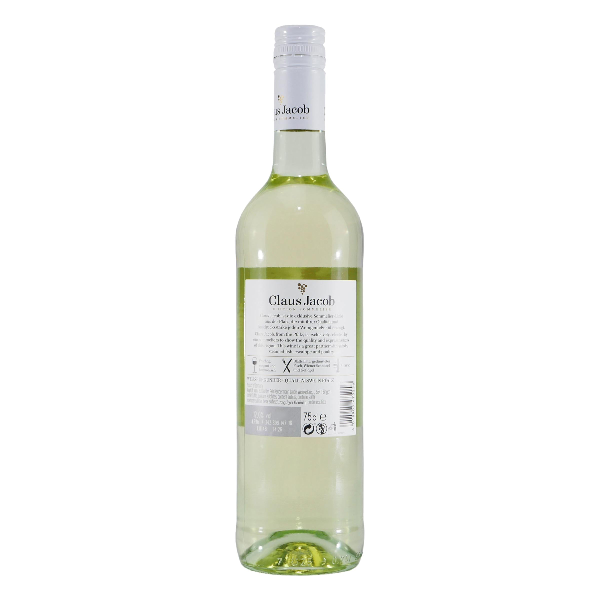 Claus Jacob Weißburgunder QbA -trocken- (6 x 0,75L)