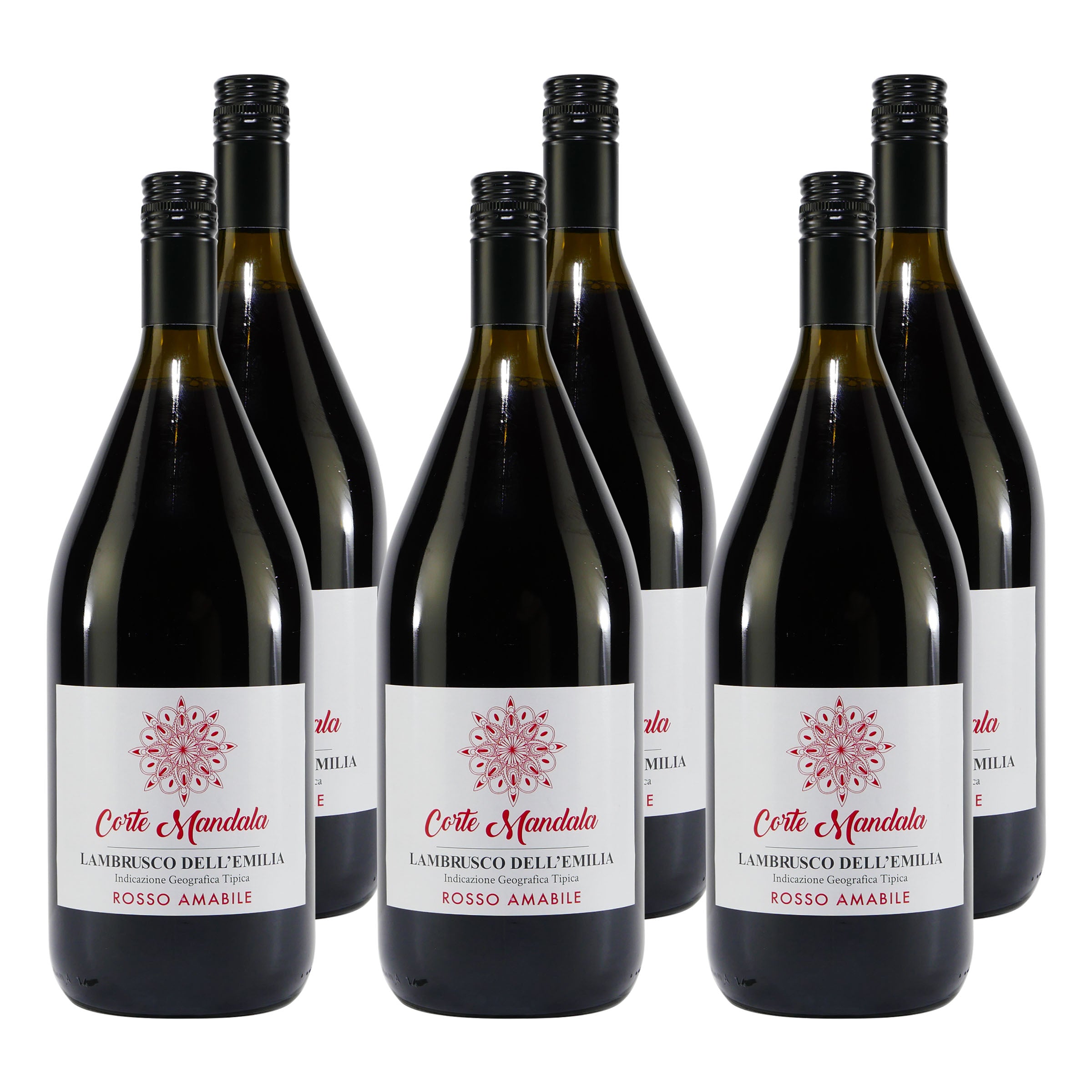 Corte Mandala Lambrusco Rosso -lieblich- (6 x 1,5L)