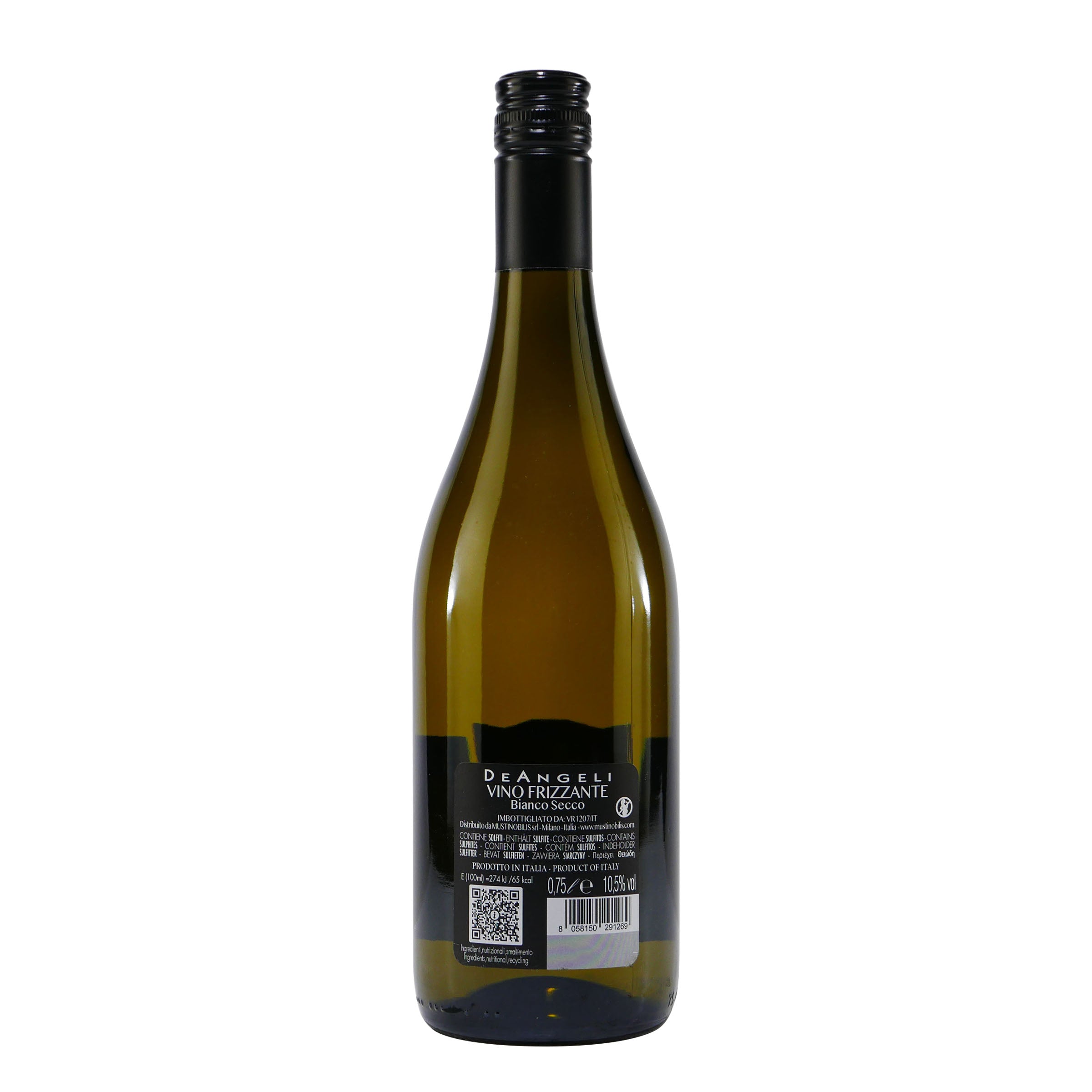 De Angeli Vino Frizzante Bianco Secco -trocken- (6 x 0,75L)