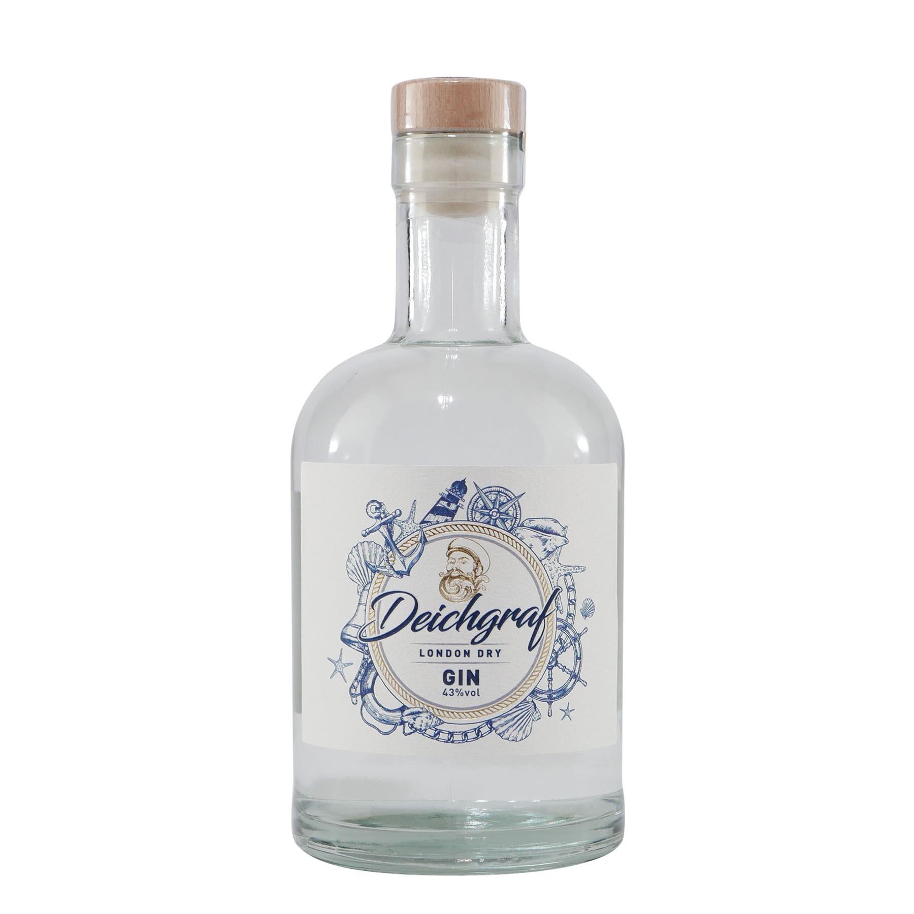 Deichgraf London Dry Gin mit Geschenk-Holzkiste