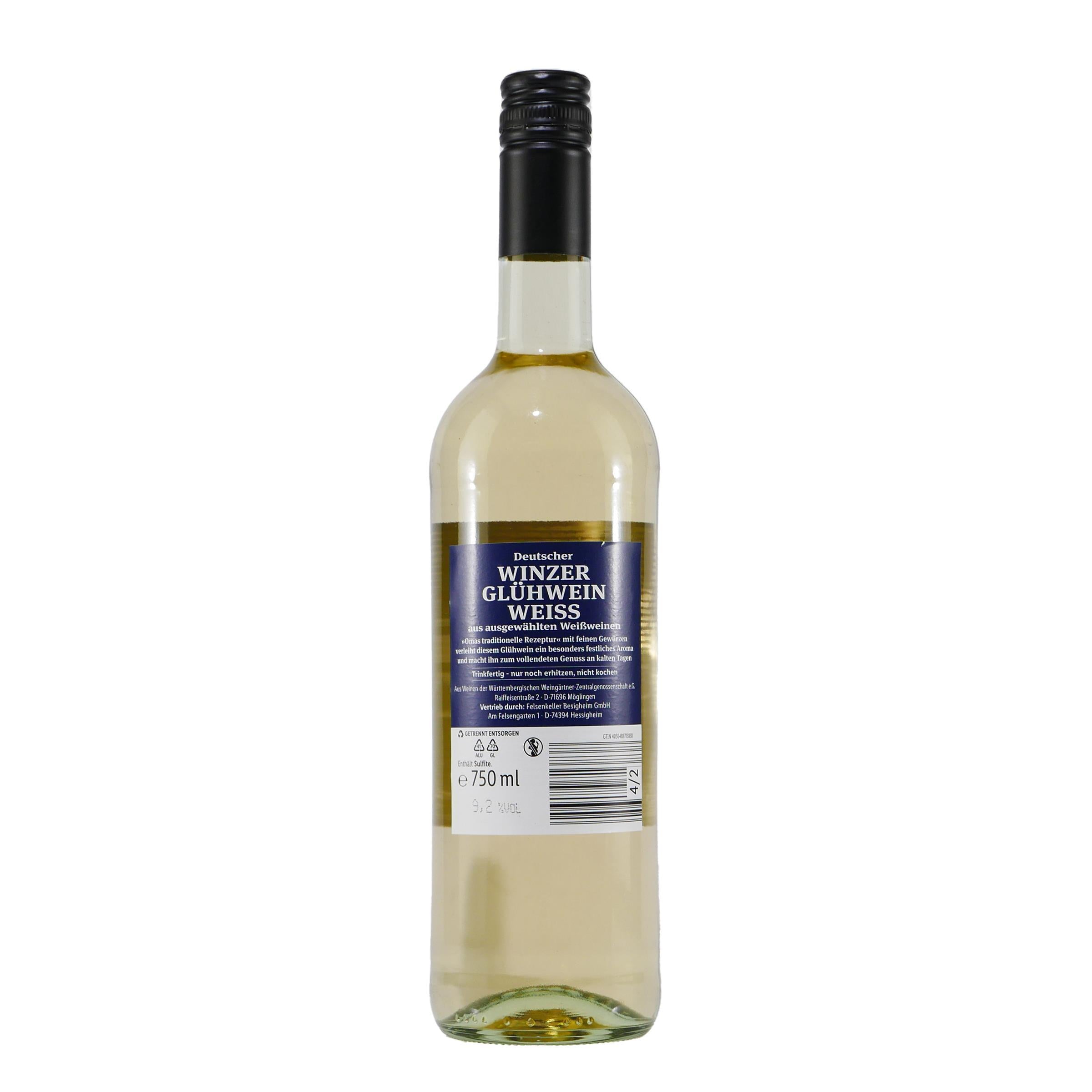 Deutscher Winzer Glühwein aus Weißwein (6 x 0,75L)