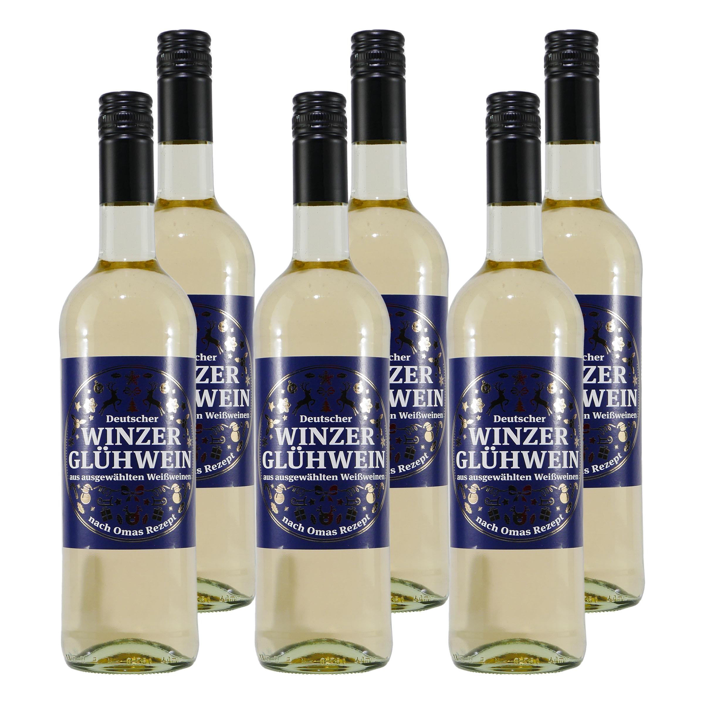 Deutscher Winzer Glühwein aus Weißwein (6 x 0,75L)