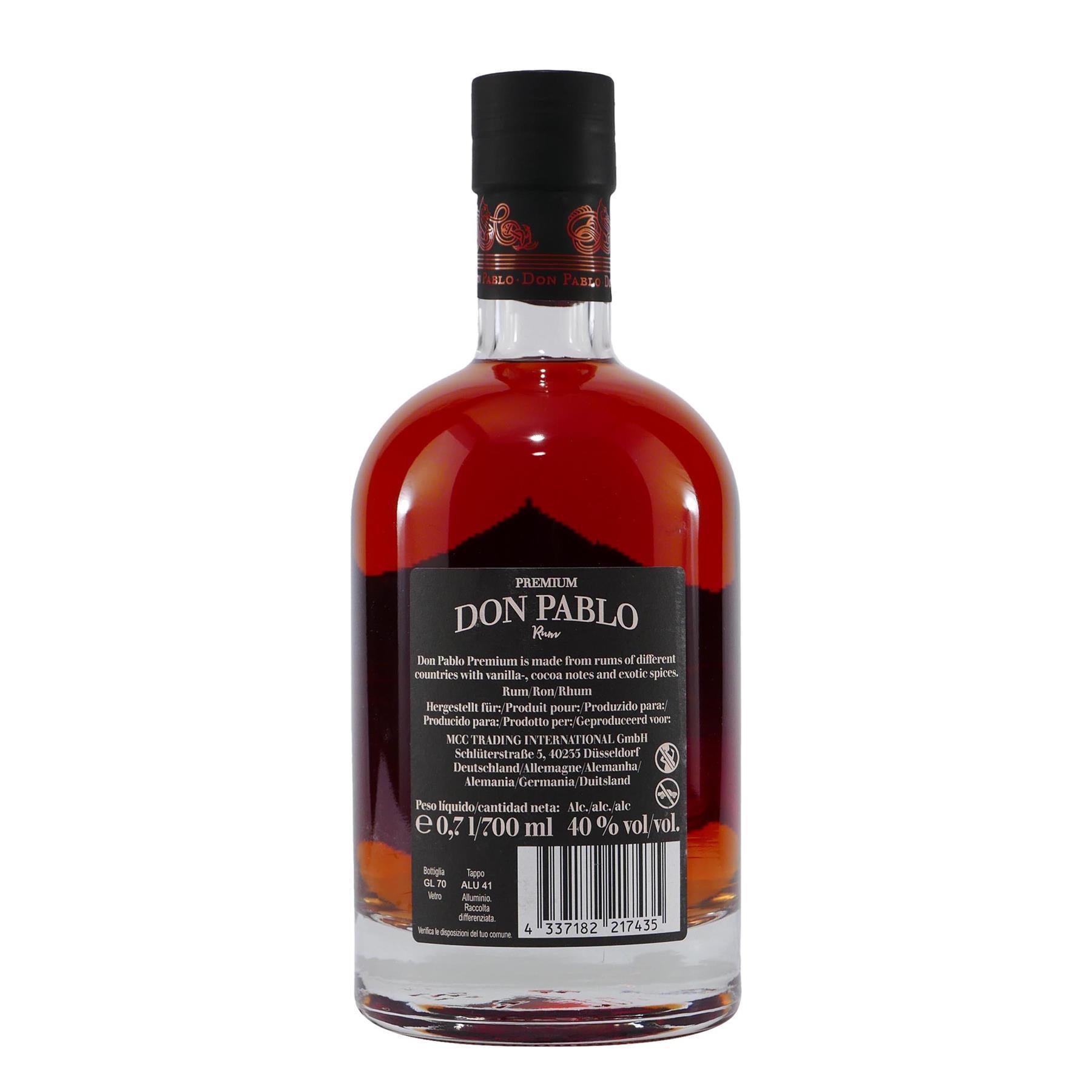 Don Pablo Original Rum mit Geschenk-Holzkiste
