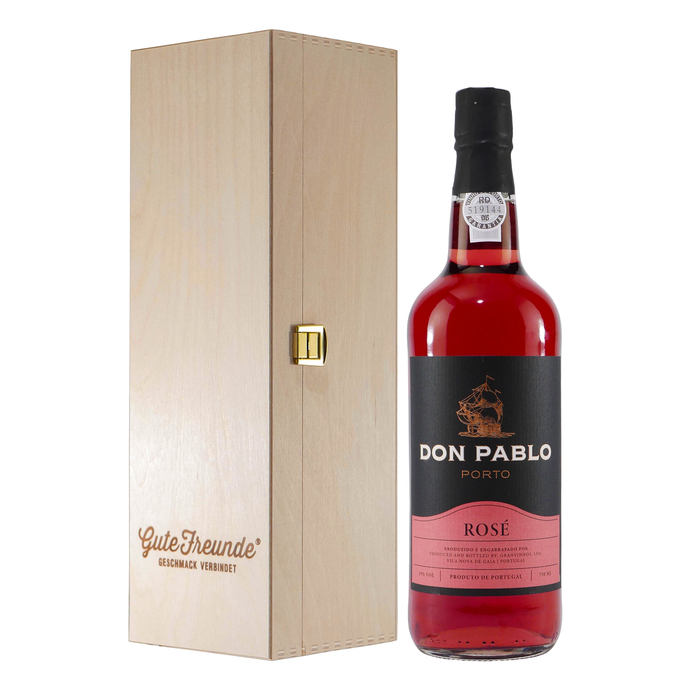 Don Pablo Portwein -ROSÉ- mit Geschenk-Holzkiste