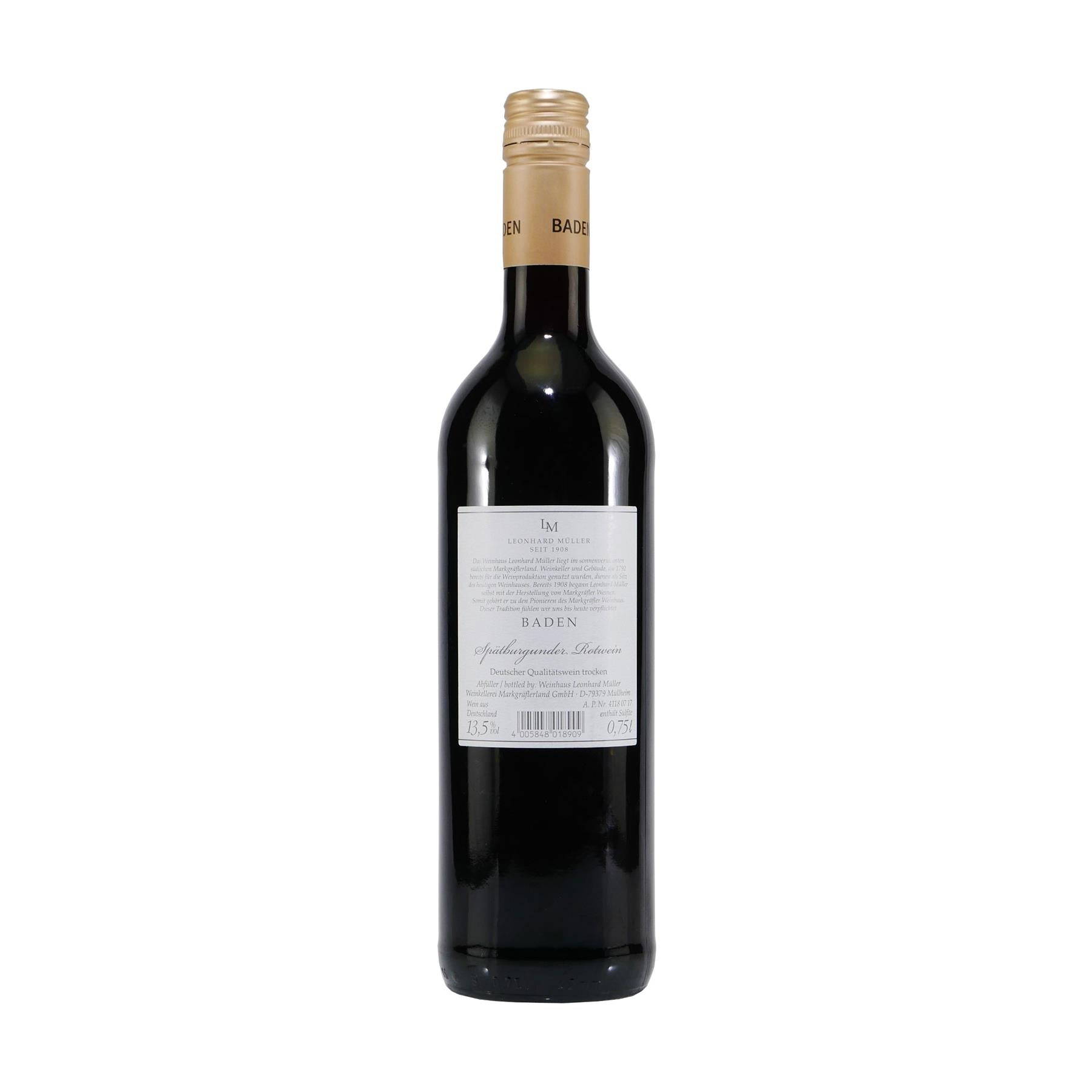 Leonhard Müller Spätburgunder - Rotwein -trocken- (6 x 0,75L)