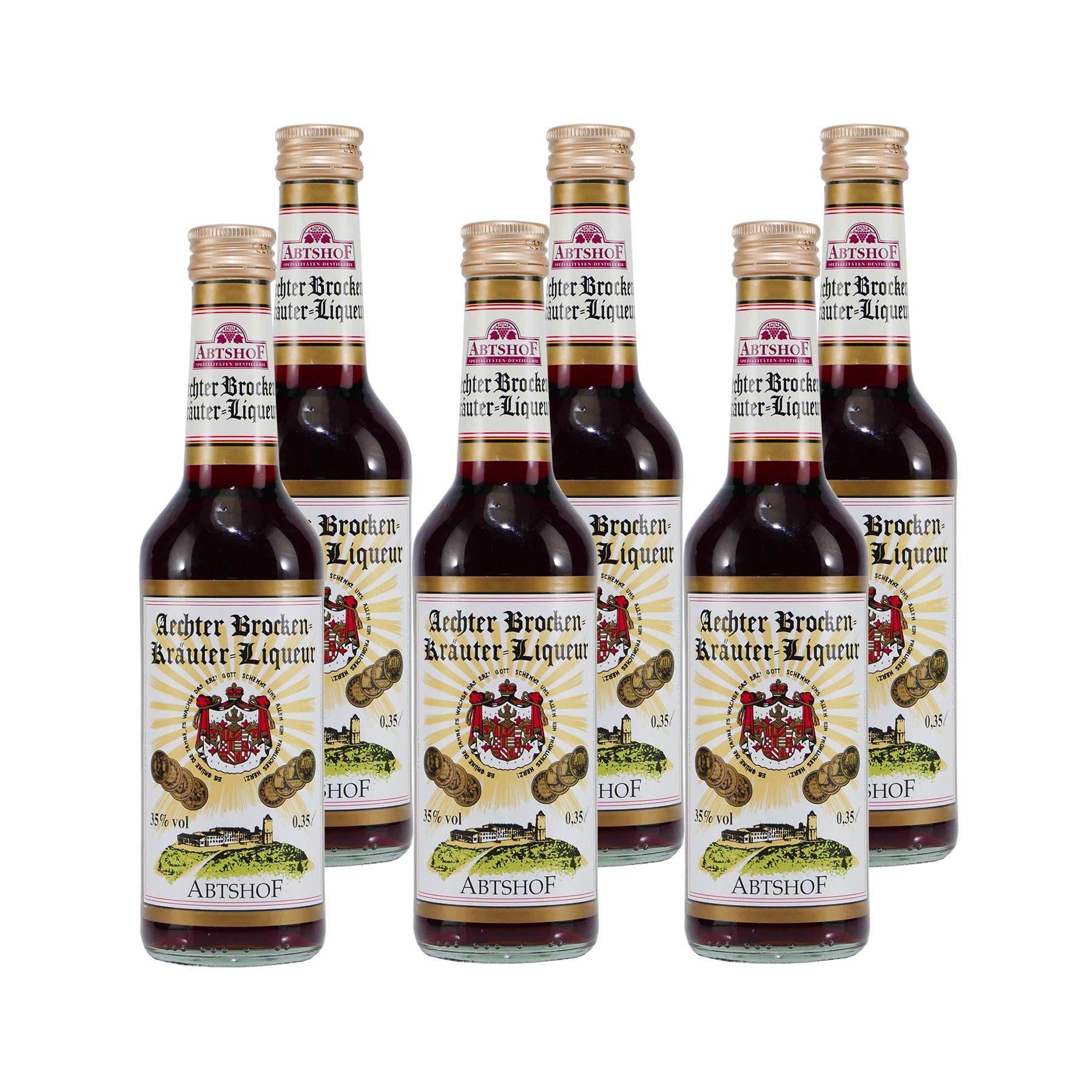 Abtshof Aechter Brocken-Kräuter-Liqueur (6 x 0,35L)