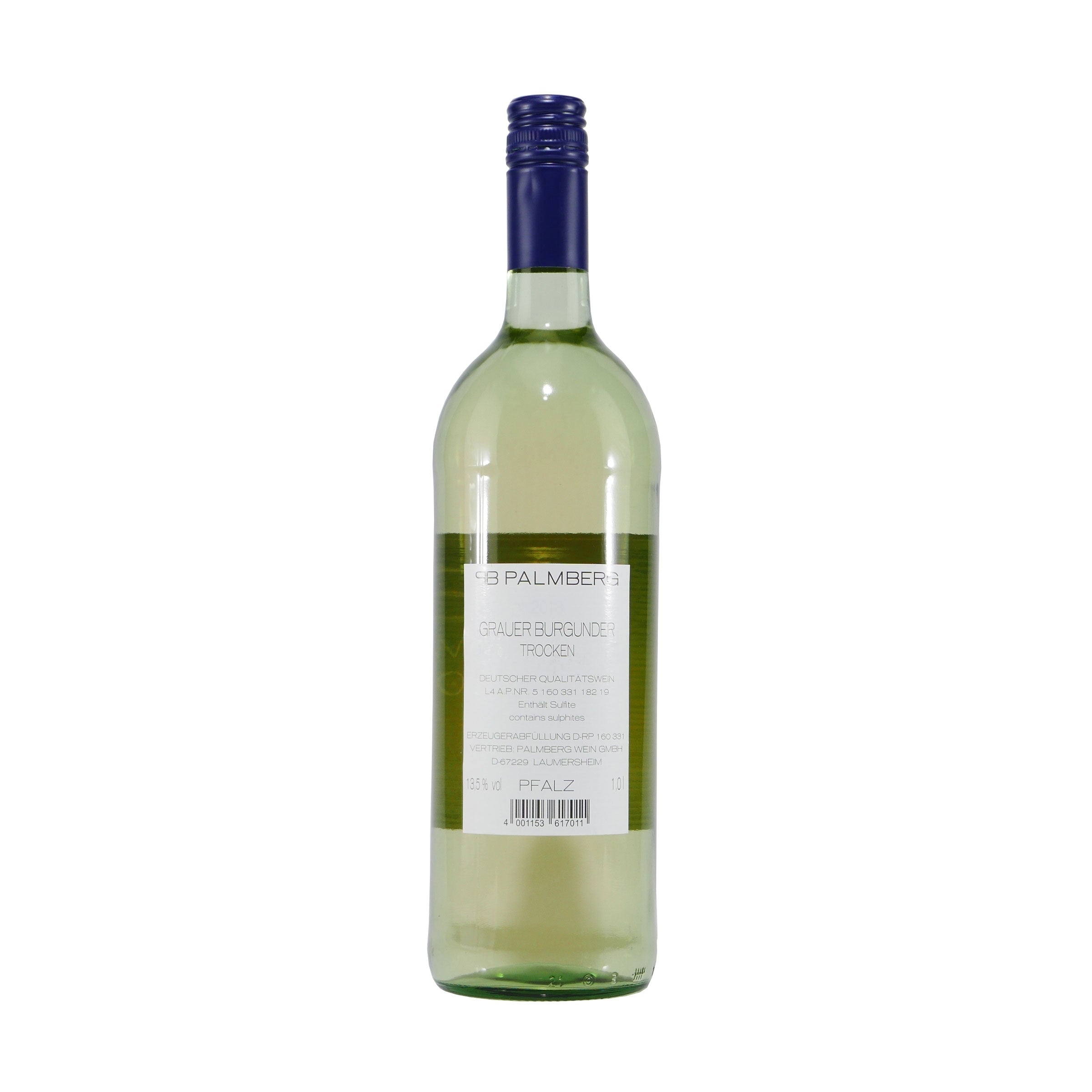 Palmberg Grauer Burgunder QbA  Pfalz (6 x 1,0L)