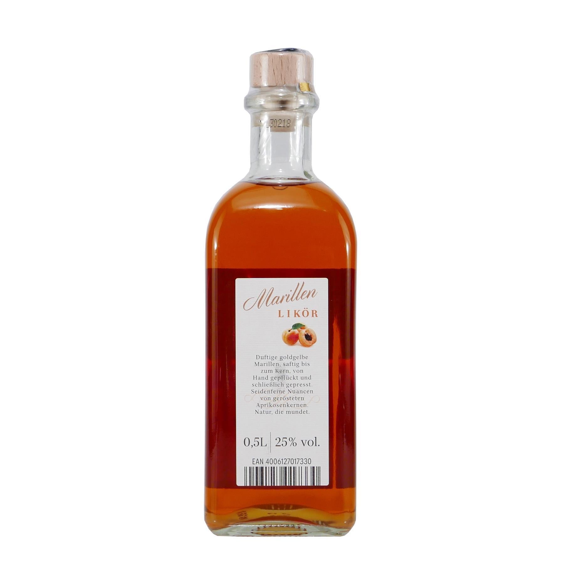 Fies Marillen Likör mit Geschenk-Holzkiste